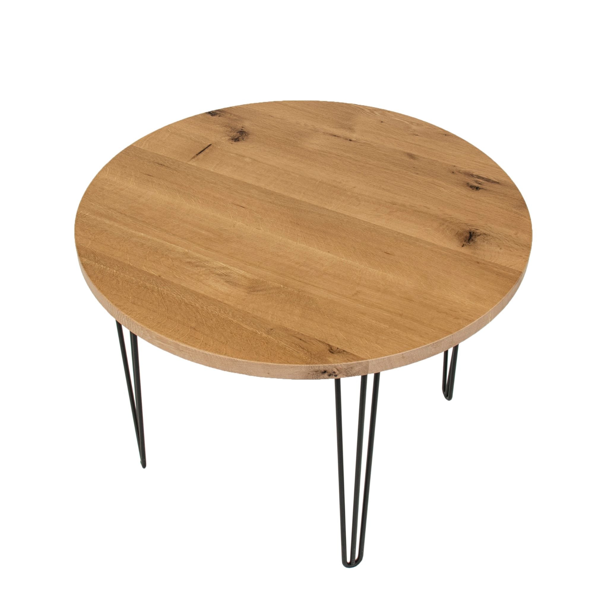 Modern white oak dining table. Created by Urban Industrial Design.
