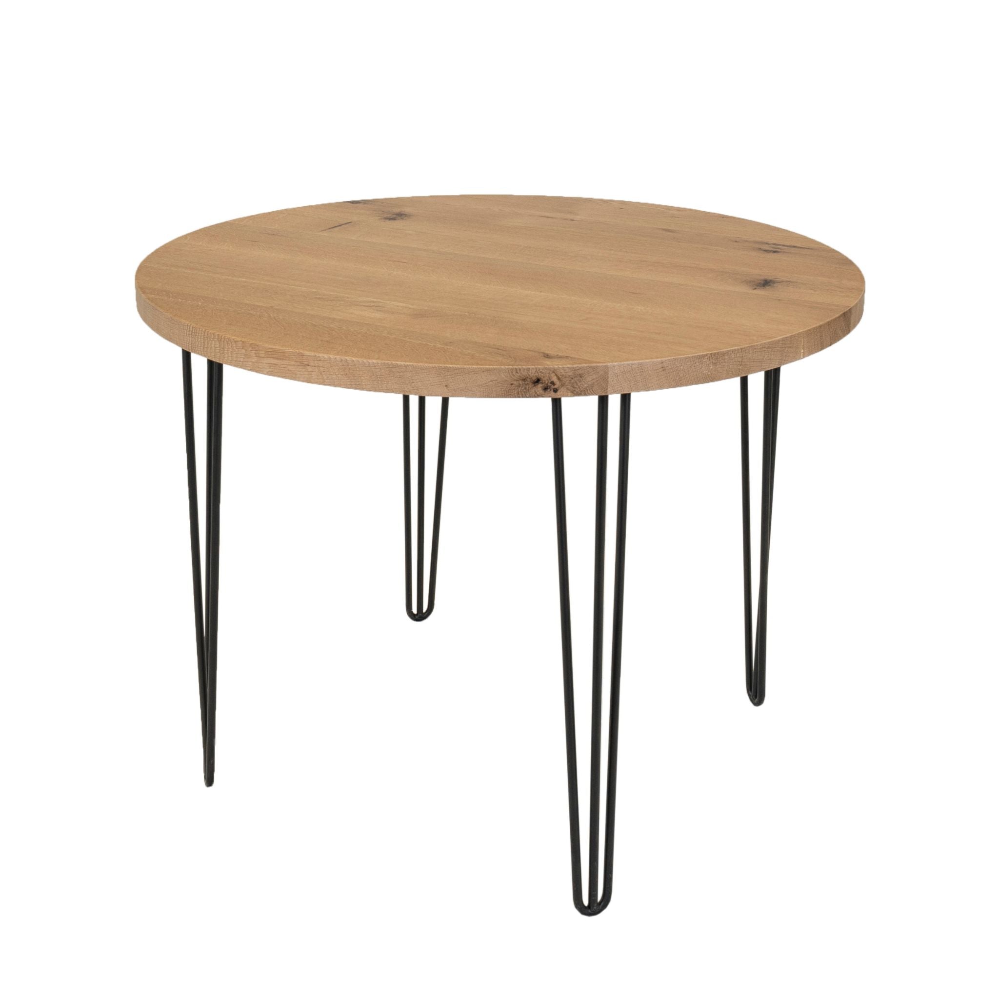 Modern white oak dining table. Created by Urban Industrial Design.
