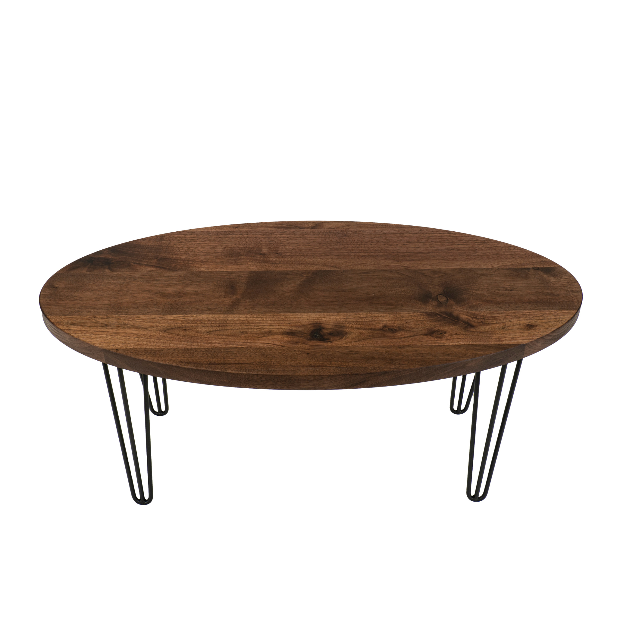 Oval coffee table for living room. Designed by Urban Industrial Design.