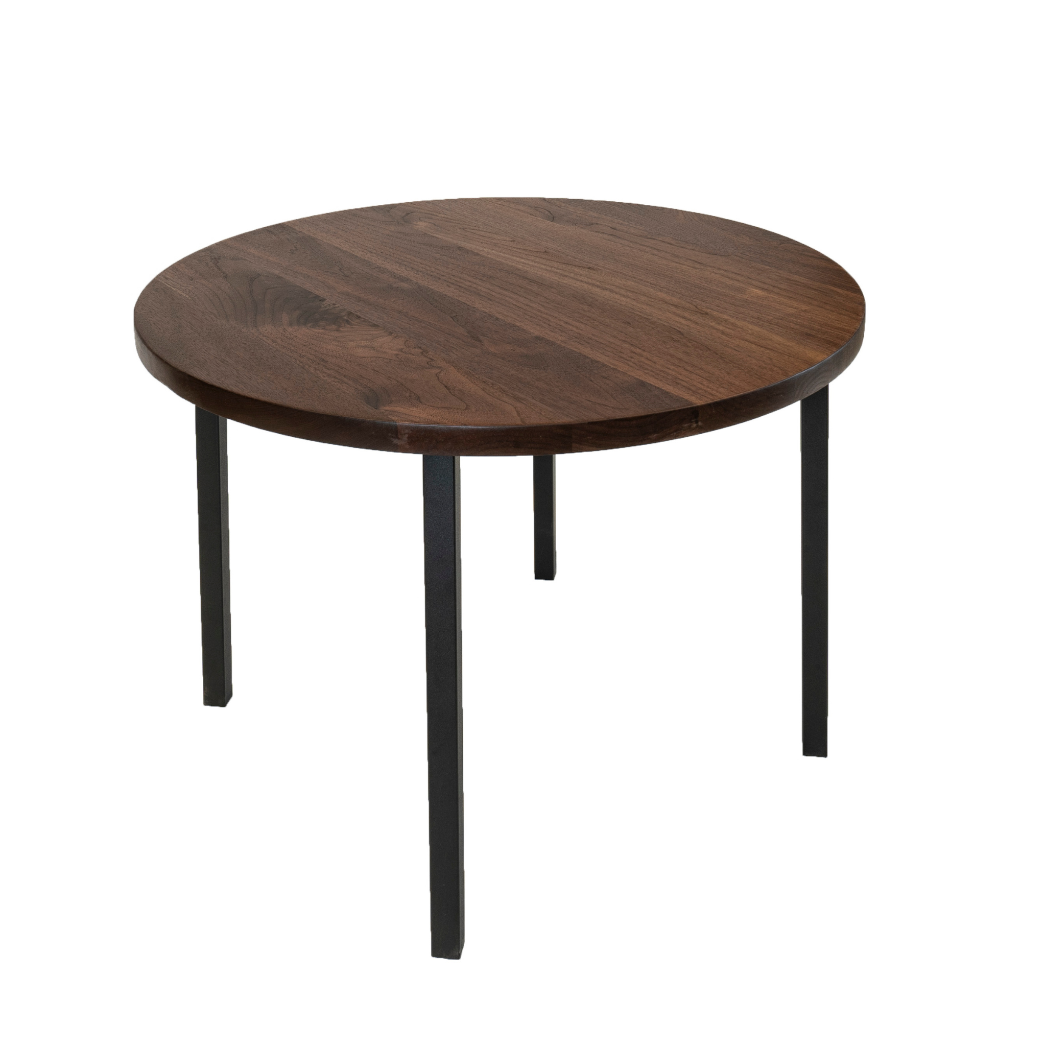 Modern walnut dining table. Created by Urban Industrial Design.