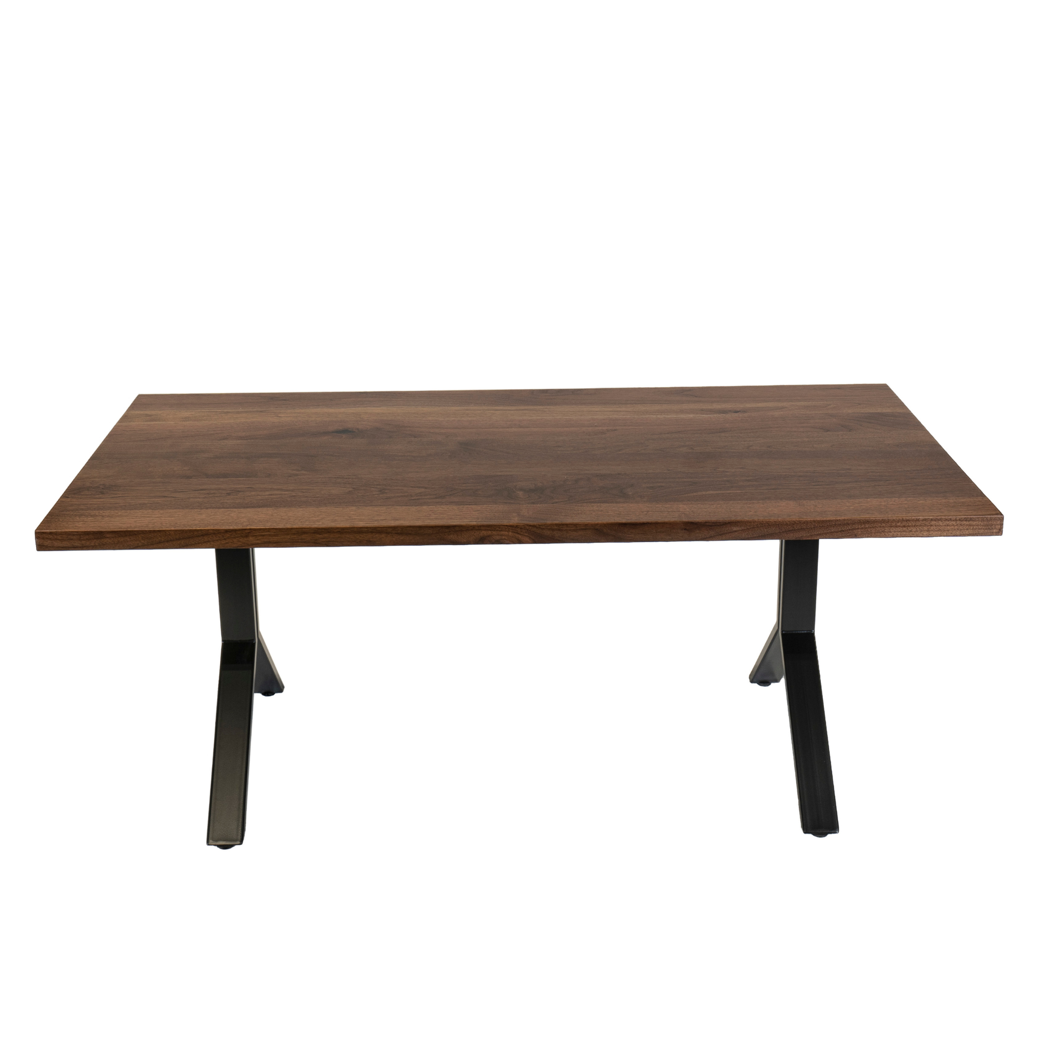 Modern walnut dining table. Created by Urban Industrial Design.