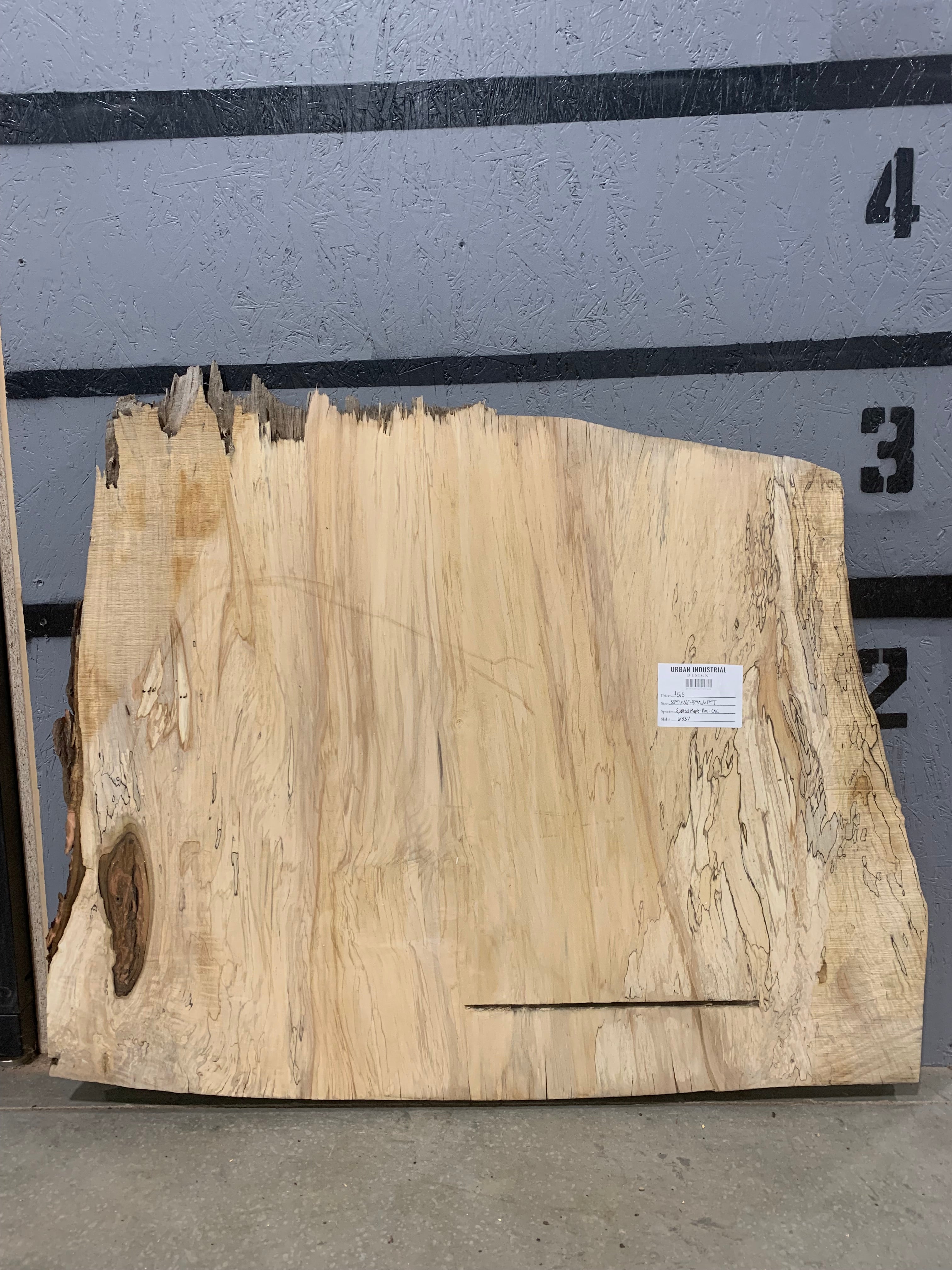 Spalted Maple Slab - Burl - CNC Flattened | W337