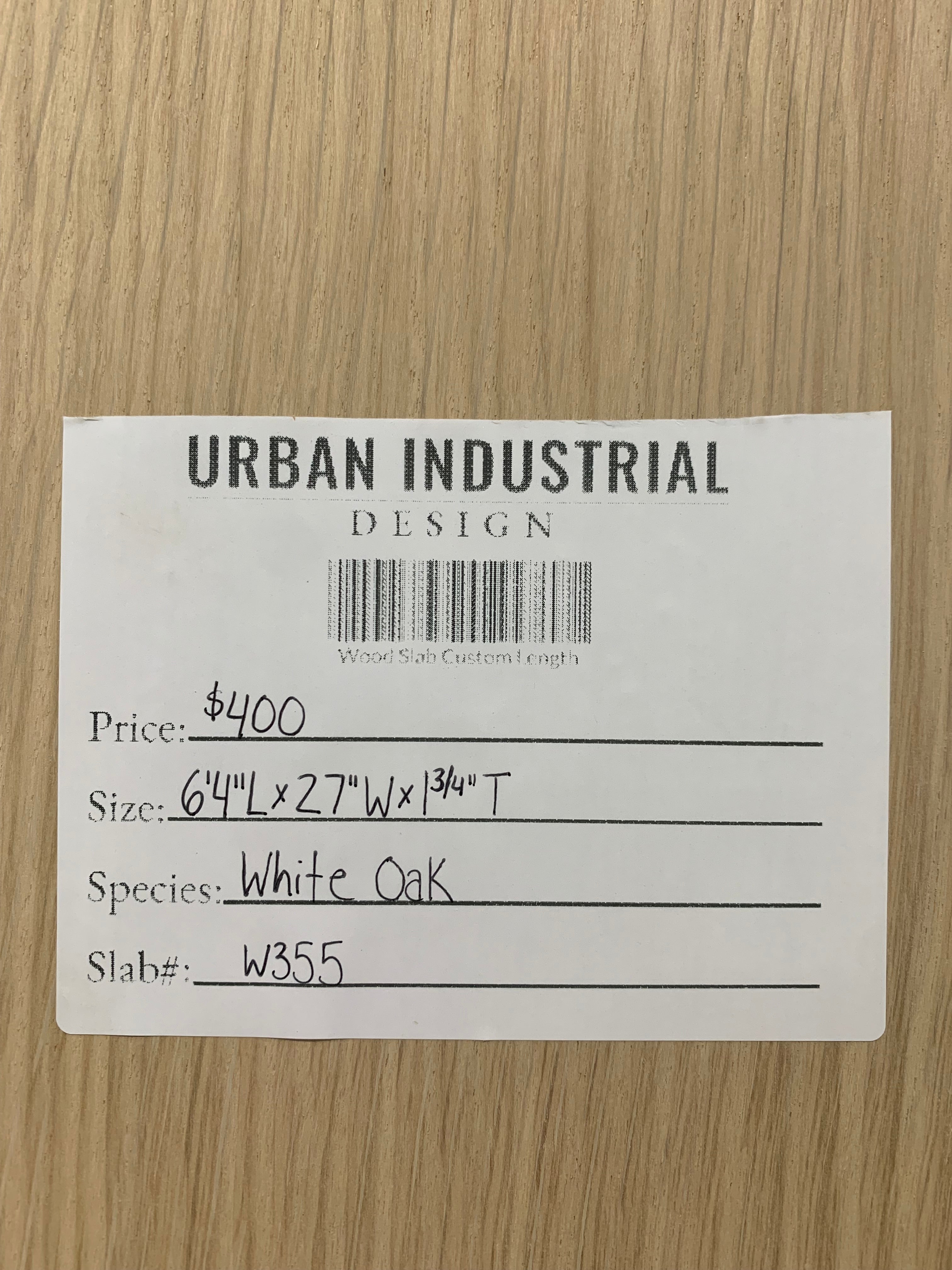 White Oak Slab | W355