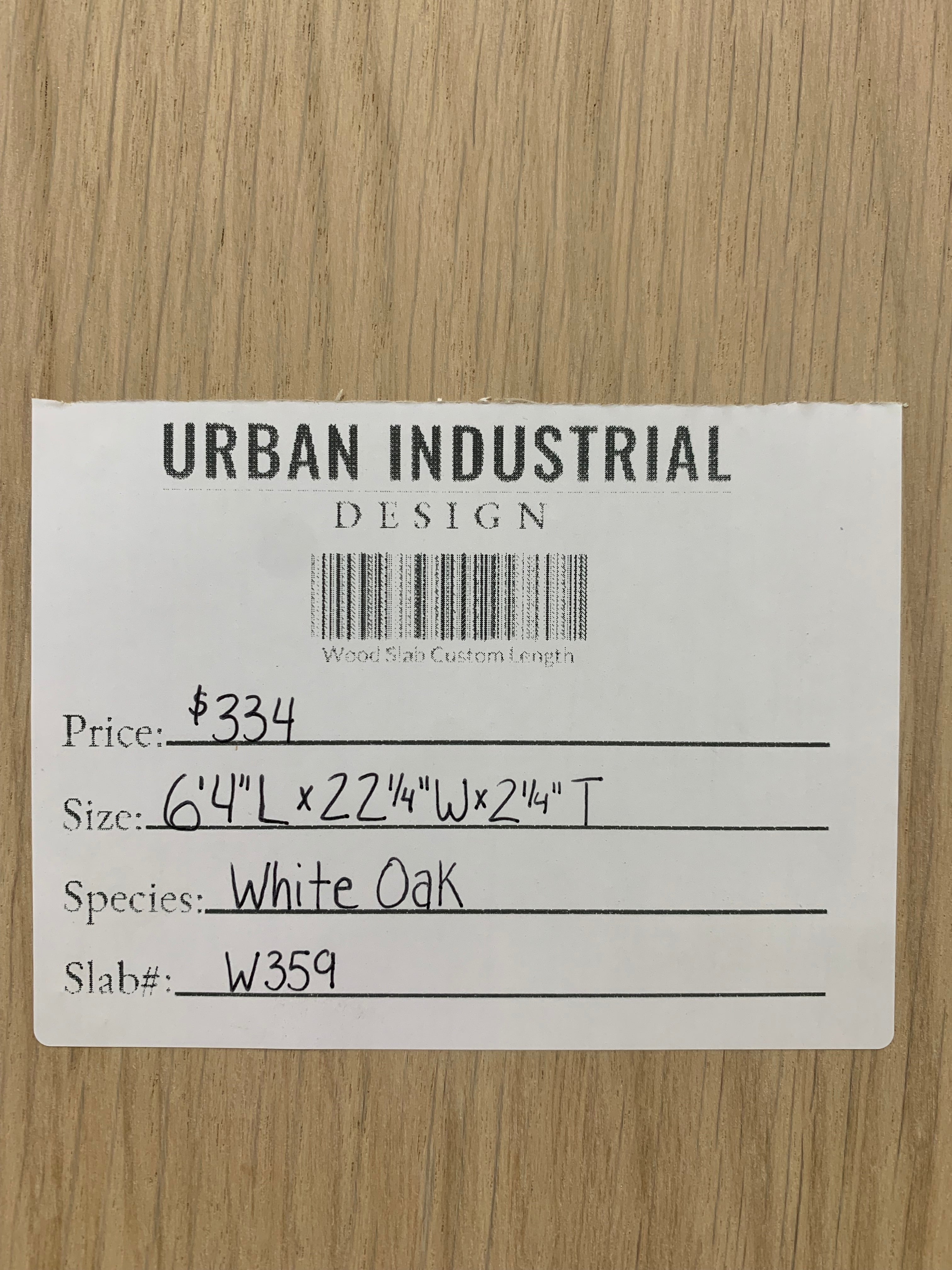 White Oak Slab | W359
