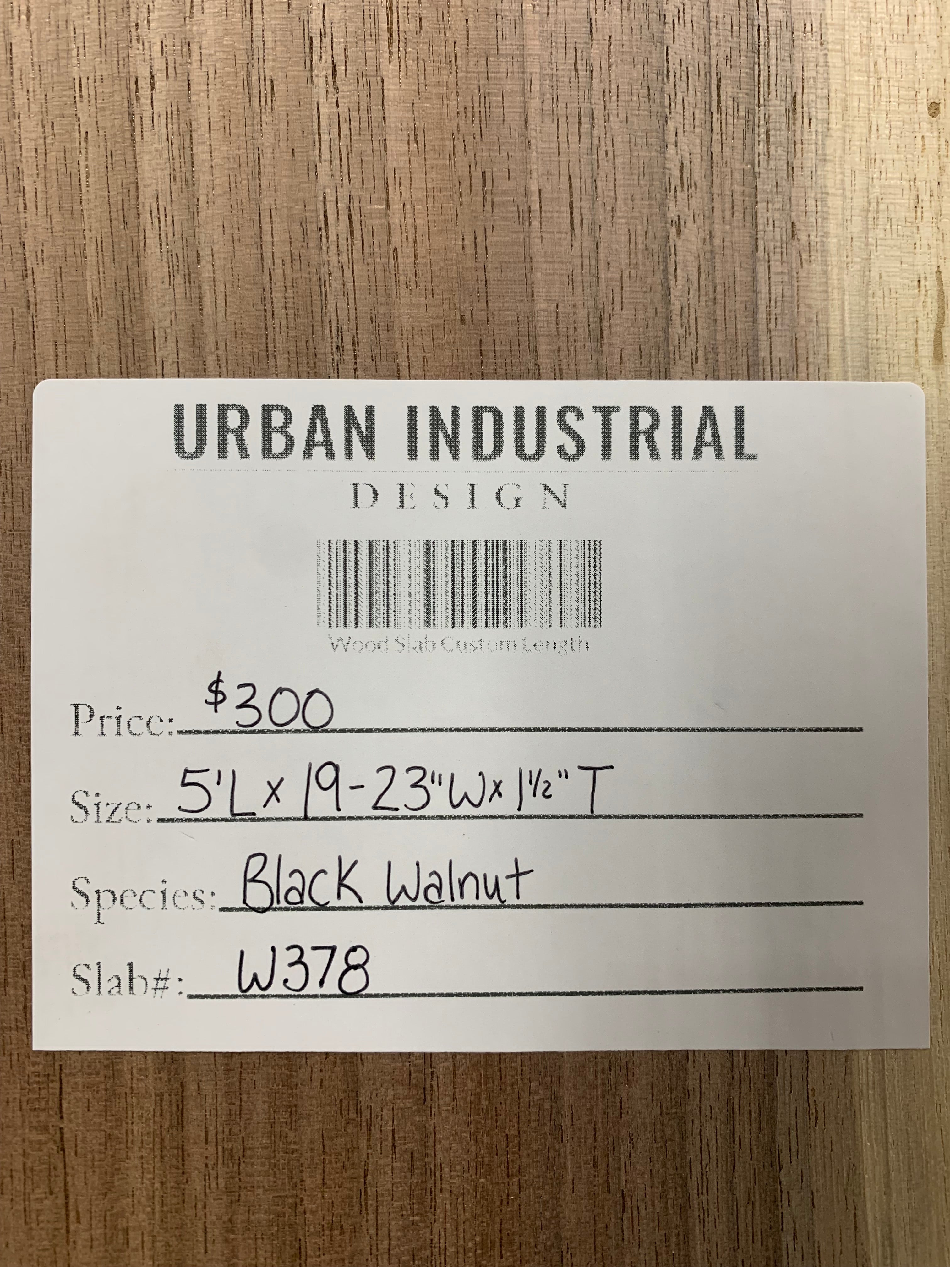 Black Walnut Slab | W378