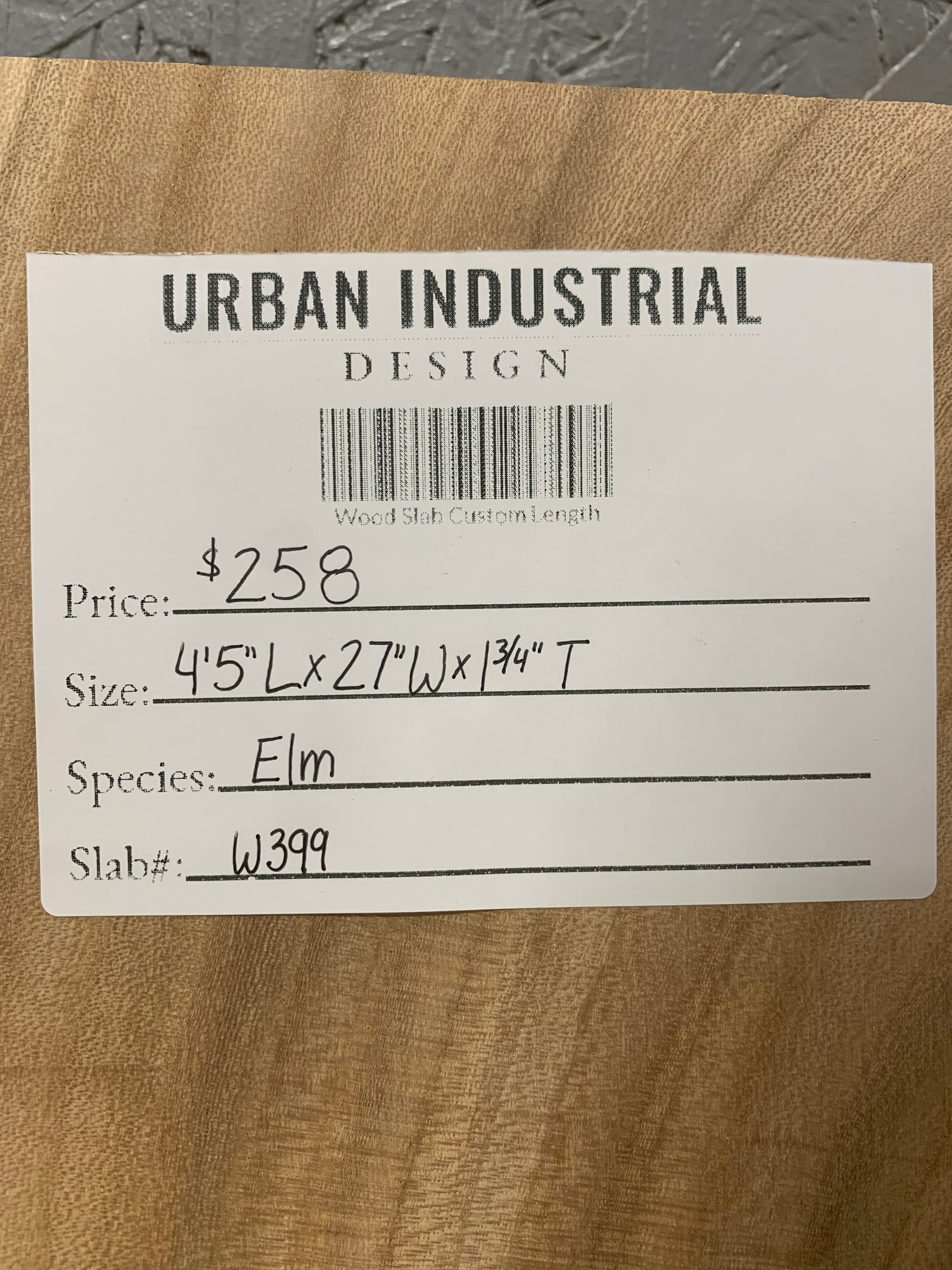 Elm Slab | W399