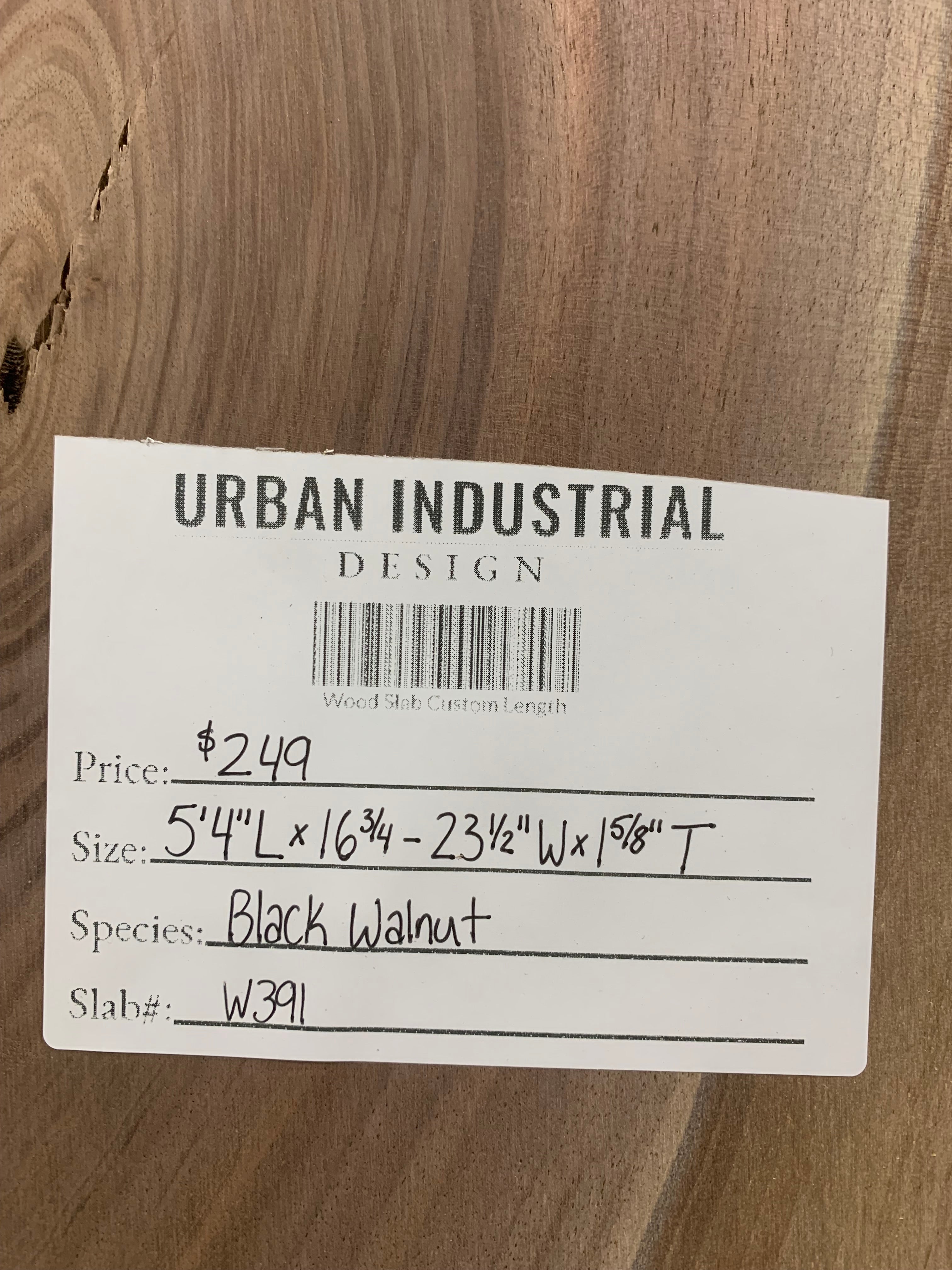 Black Walnut Slab | W391