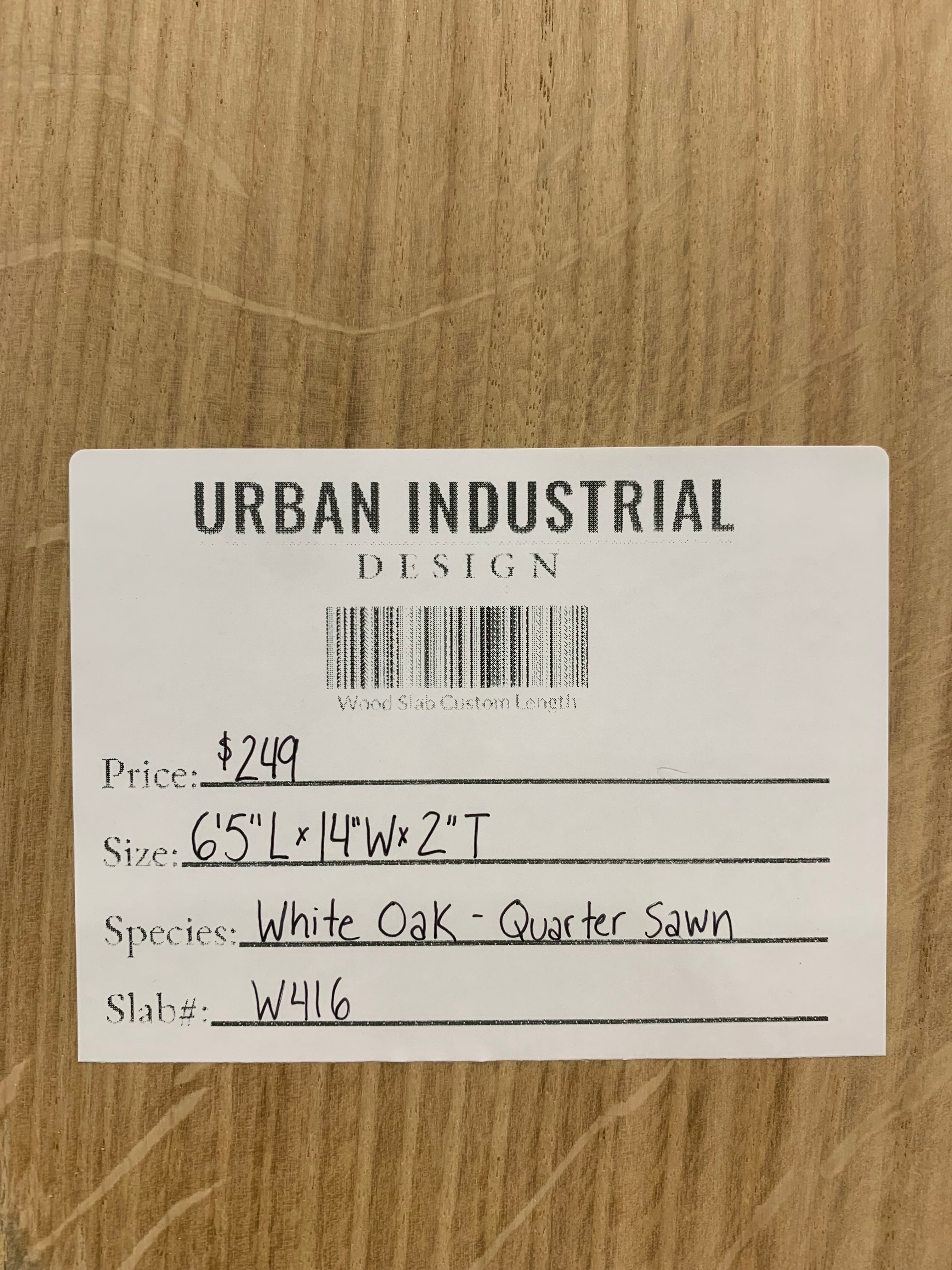 White Oak Slab | W416