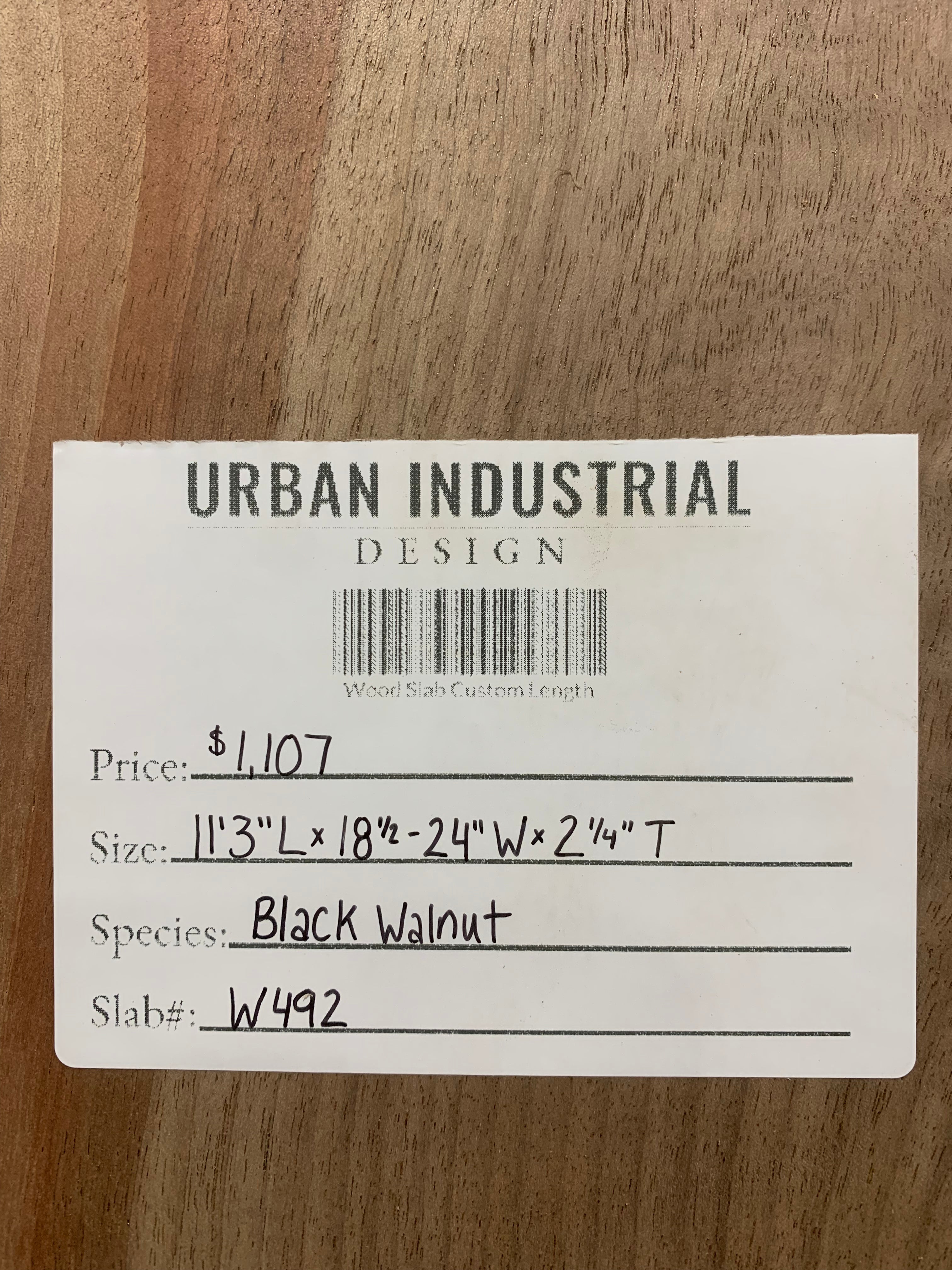 Black Walnut Slab | W492