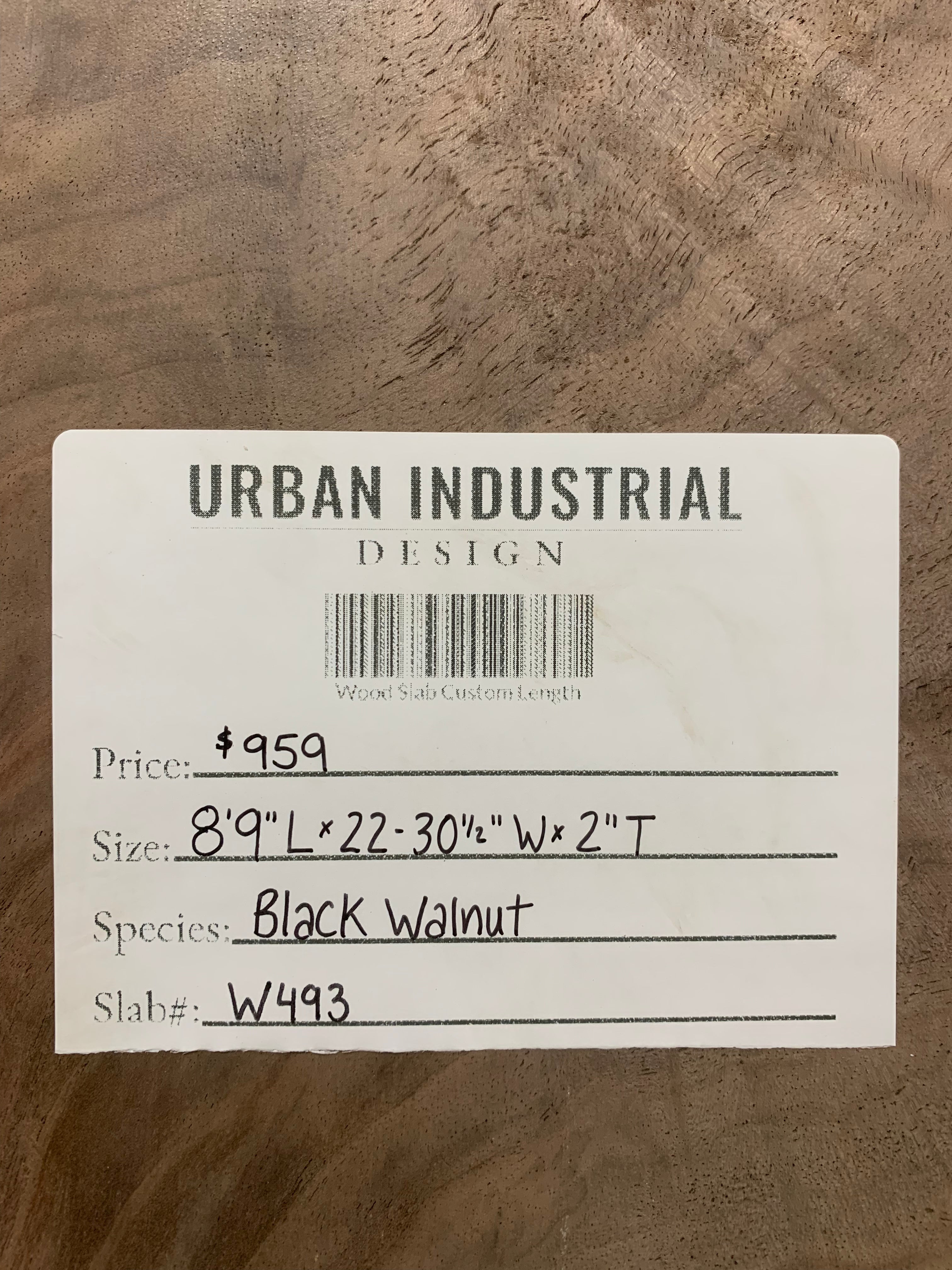 Black Walnut Slab | W493