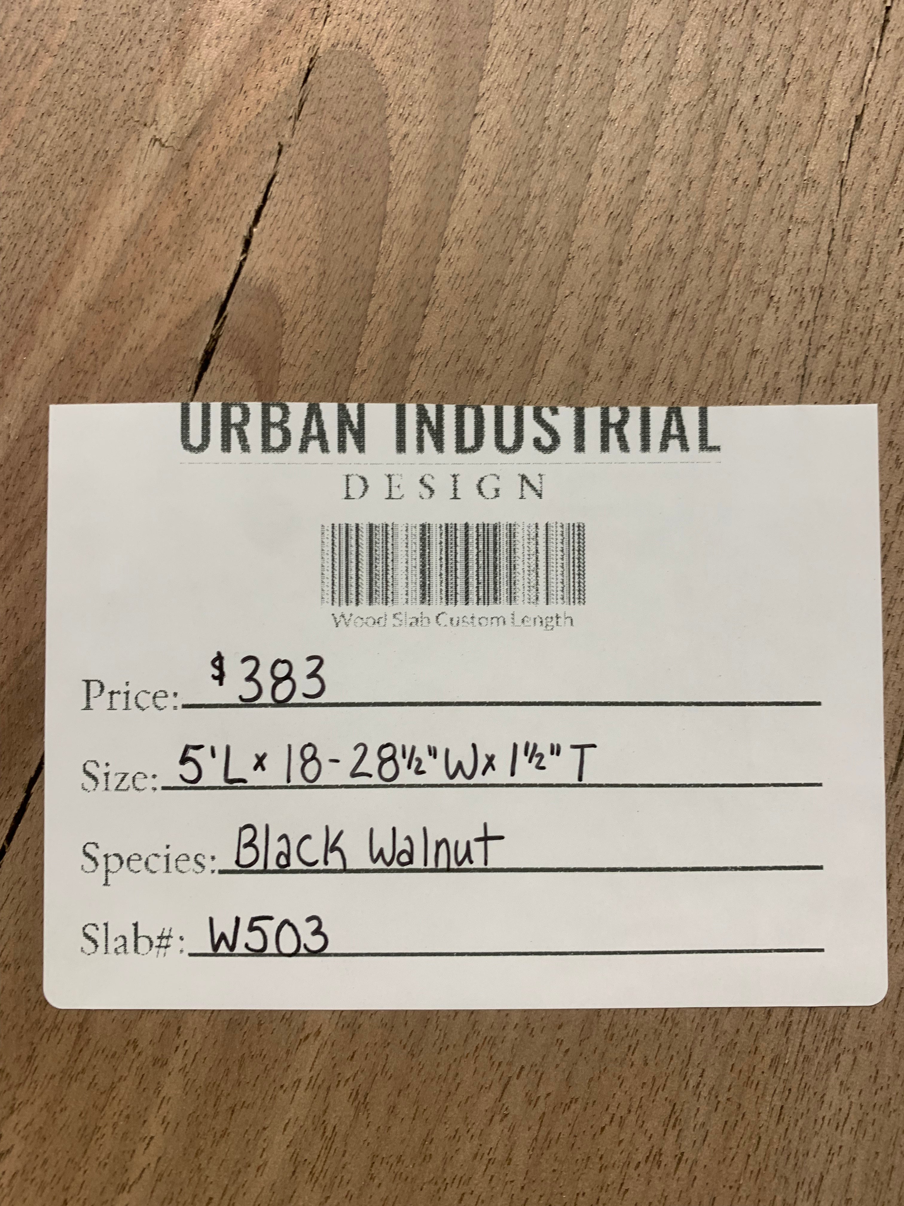 Black Walnut Slab | W503