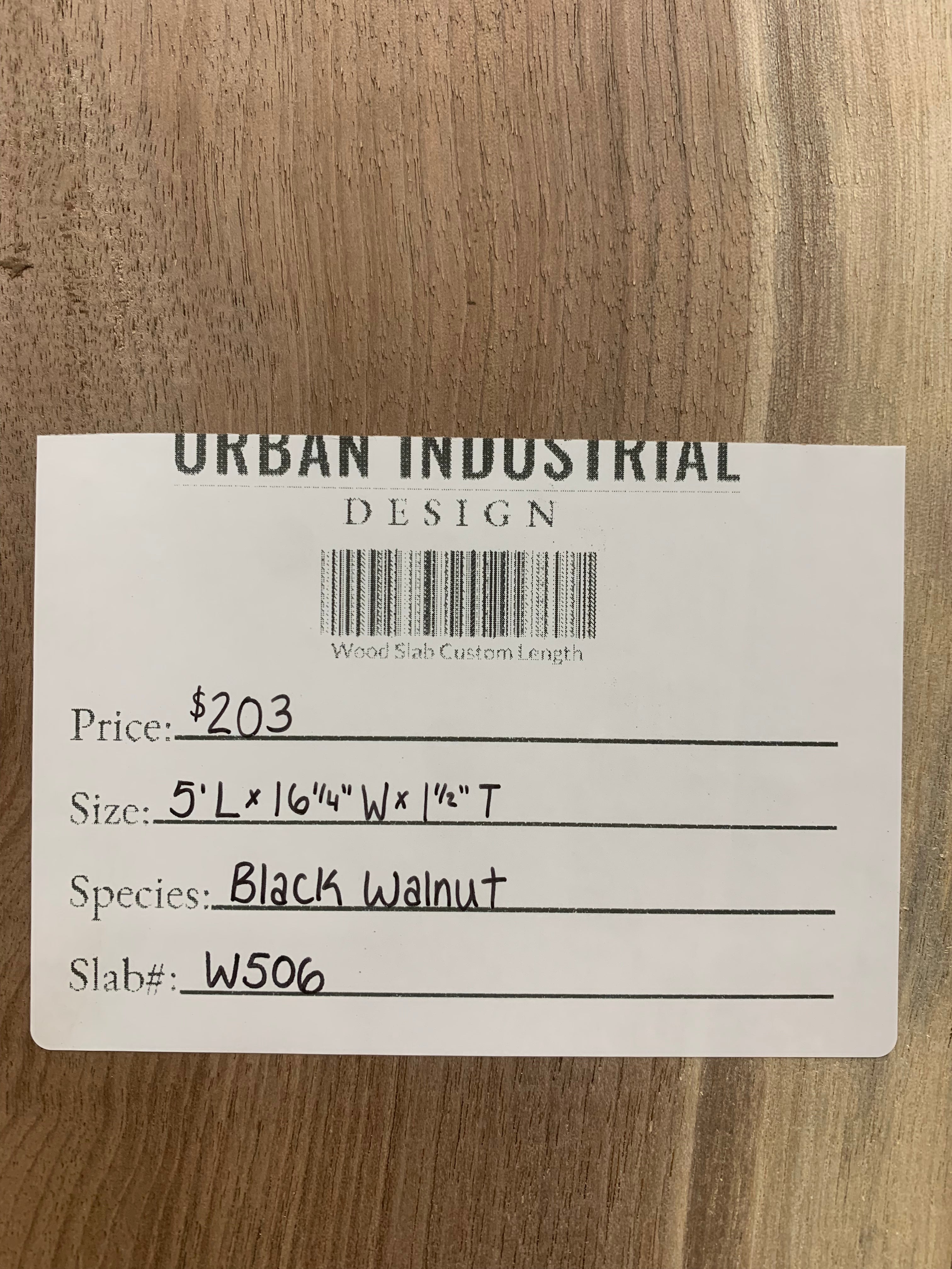 Black Walnut Slab | W506