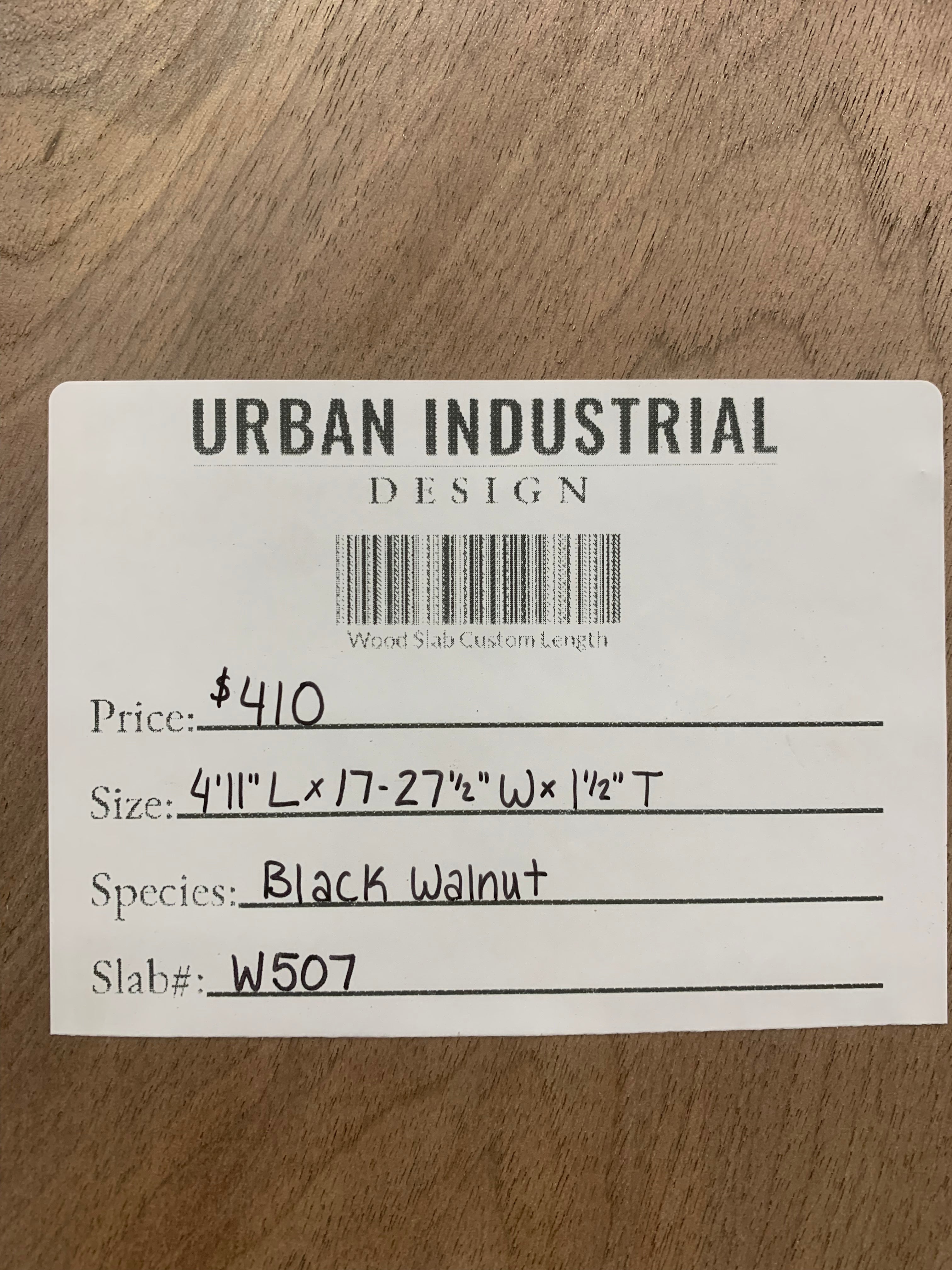 Black Walnut Slab | W507