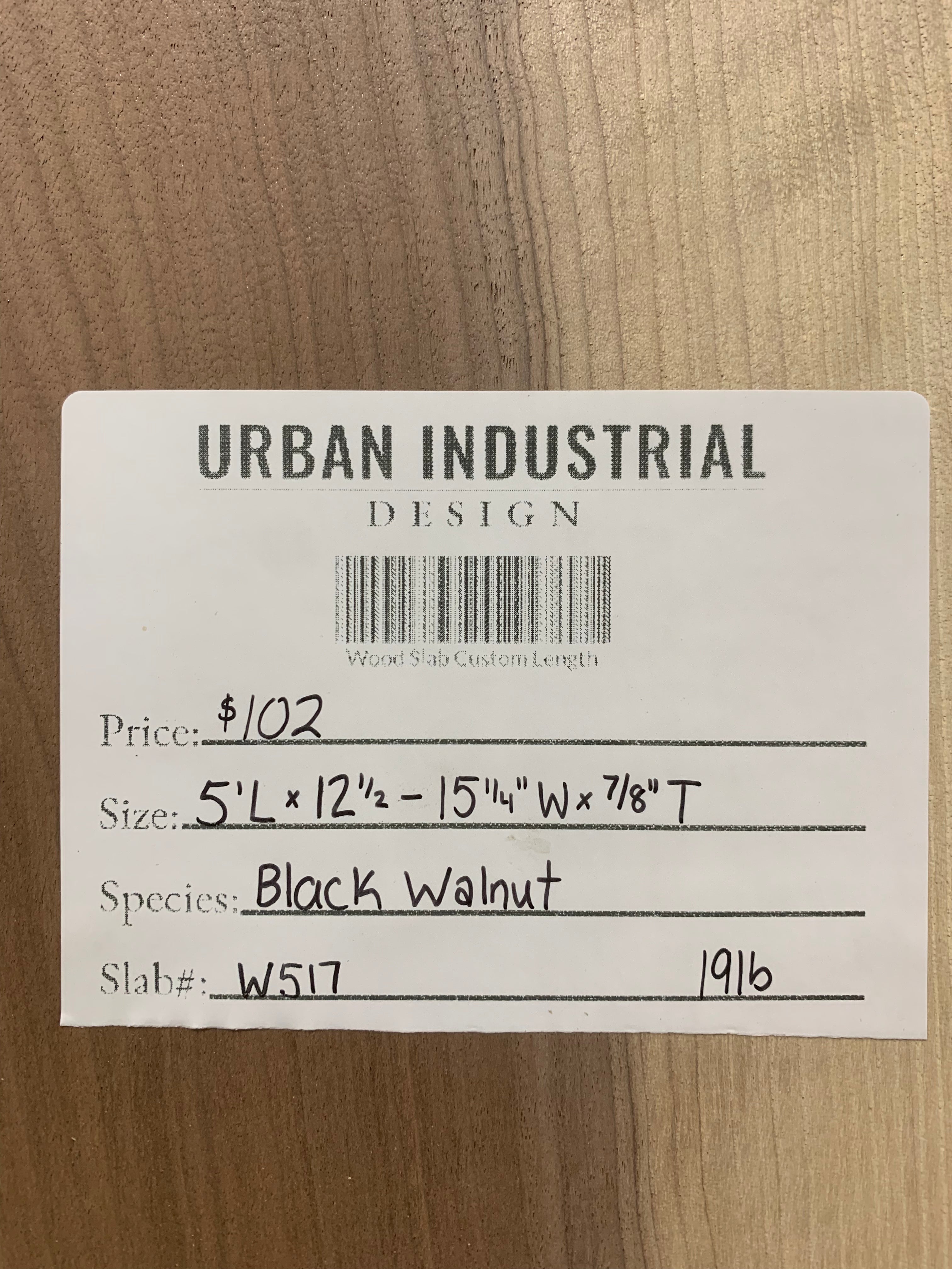 Black Walnut Slab | W517