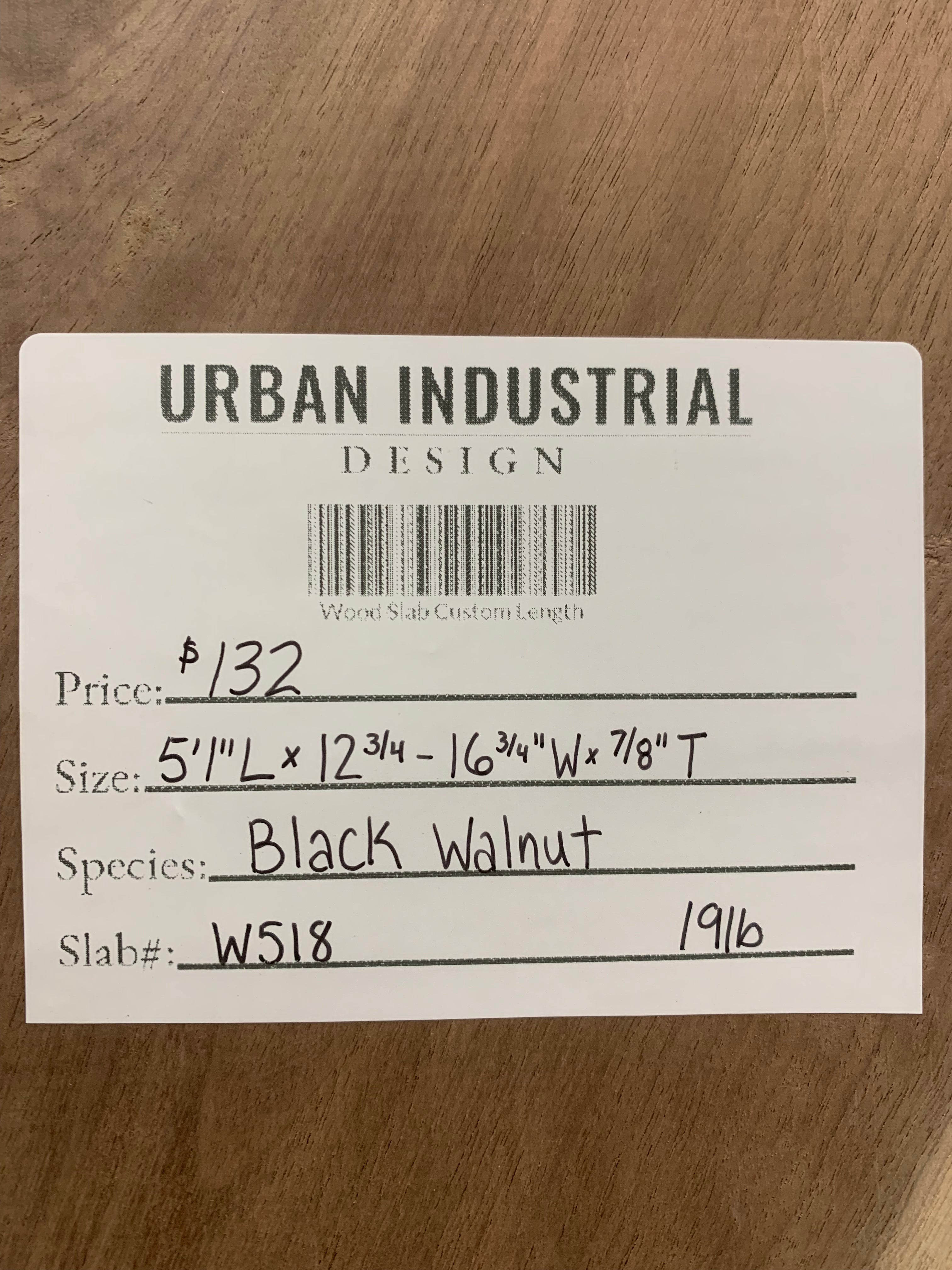 Black Walnut Slab | W518