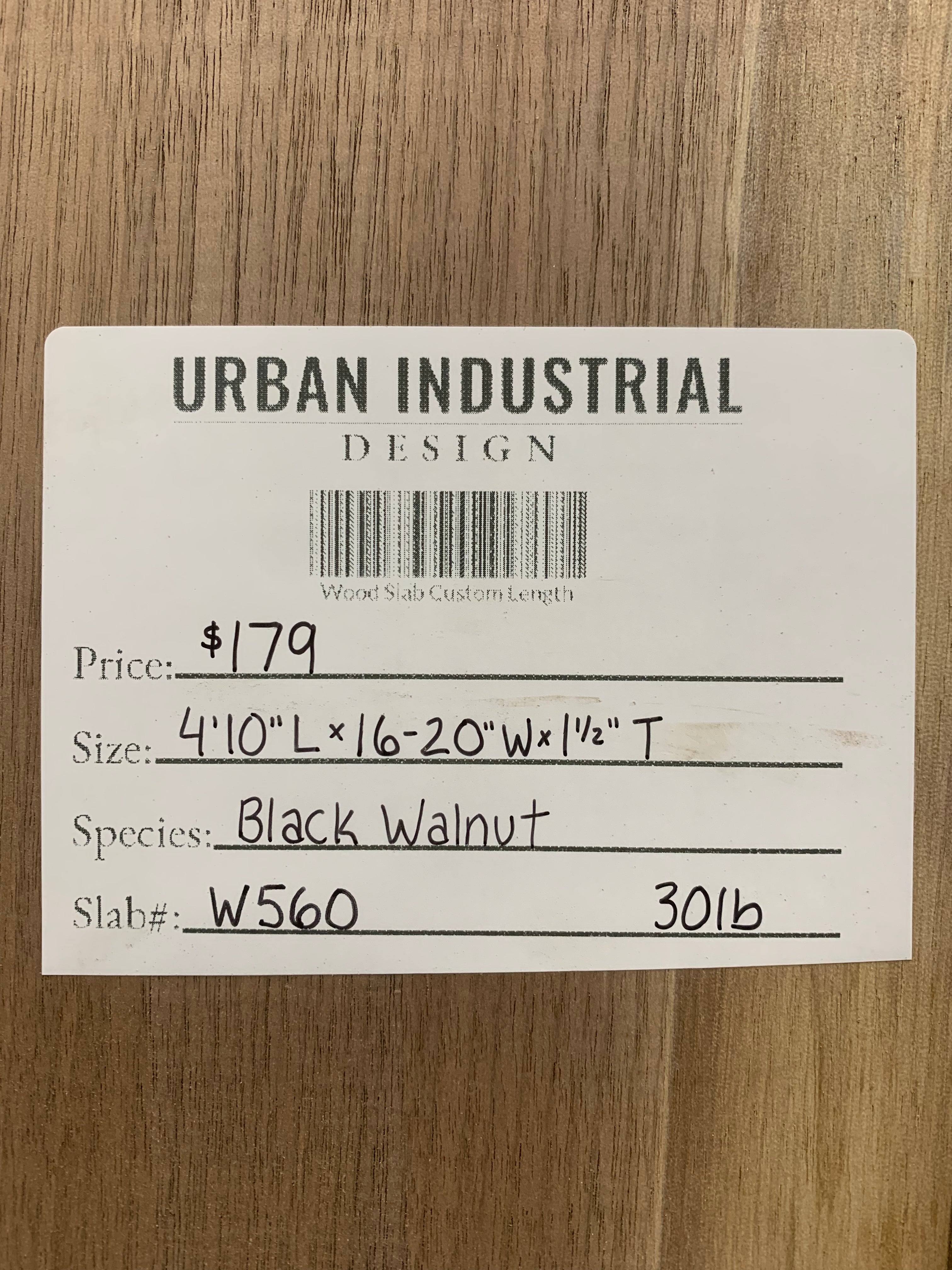 Black Walnut Slab | W560