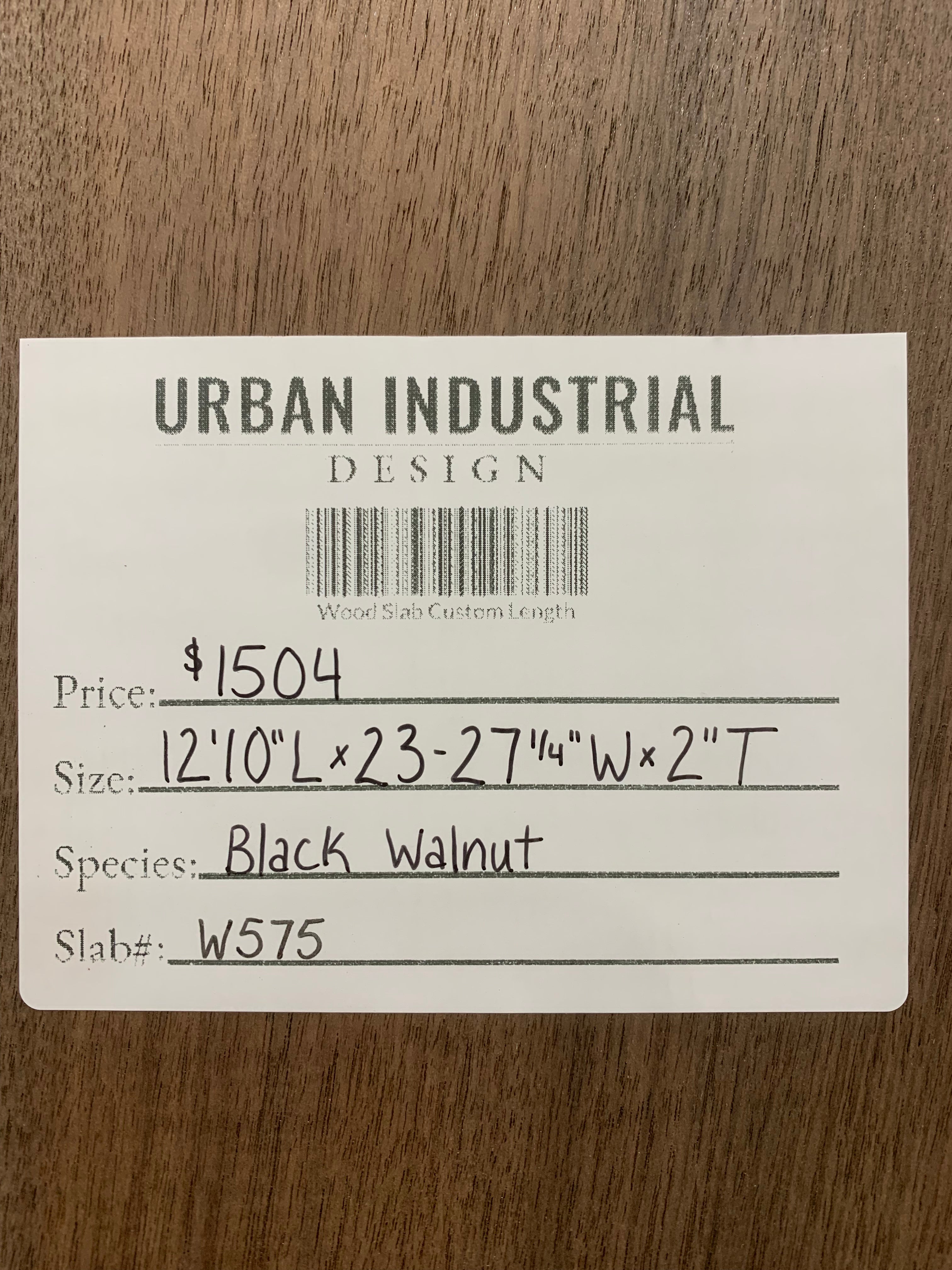 Black Walnut Slab | W575