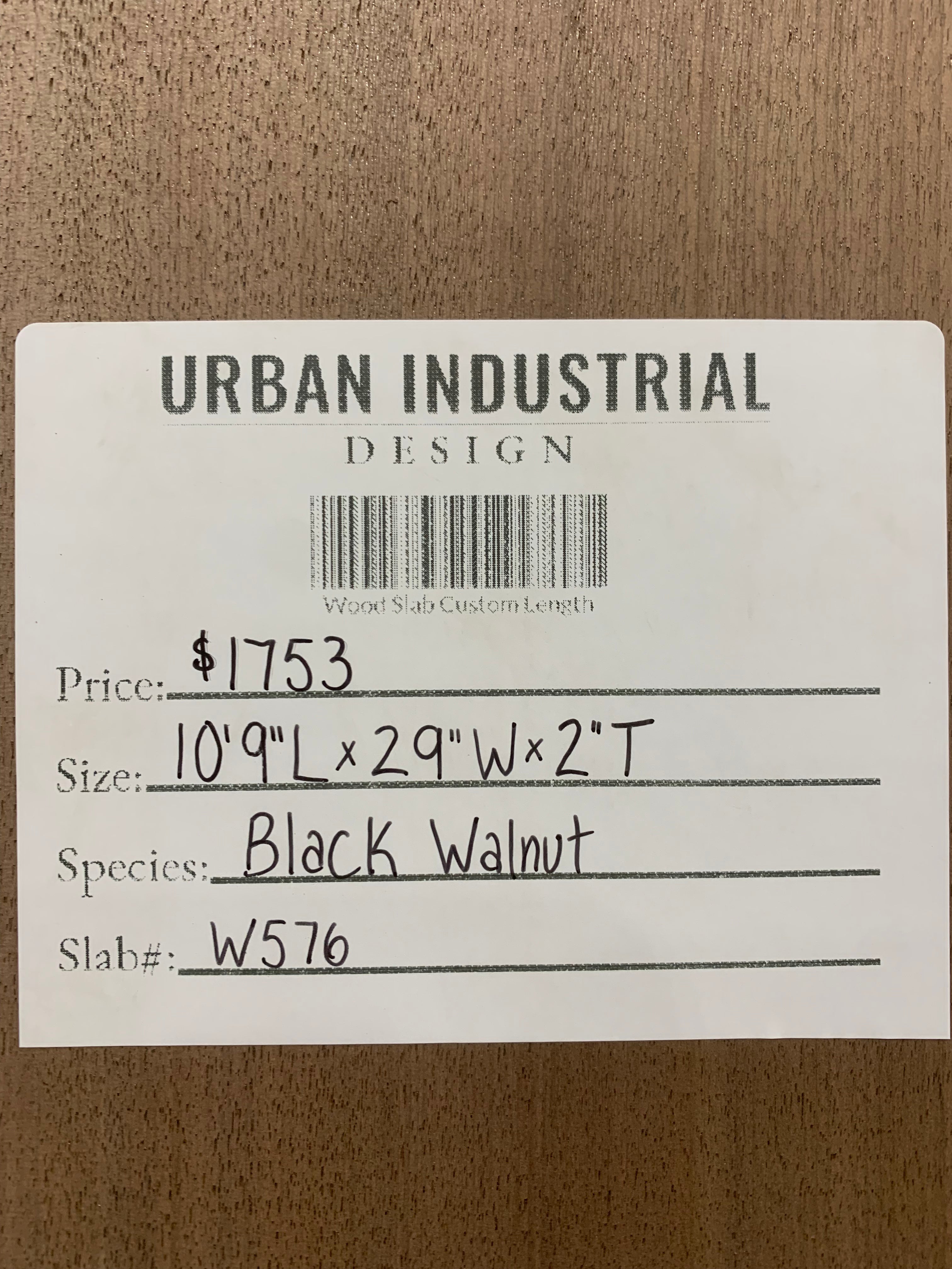 Black Walnut Slab | W576