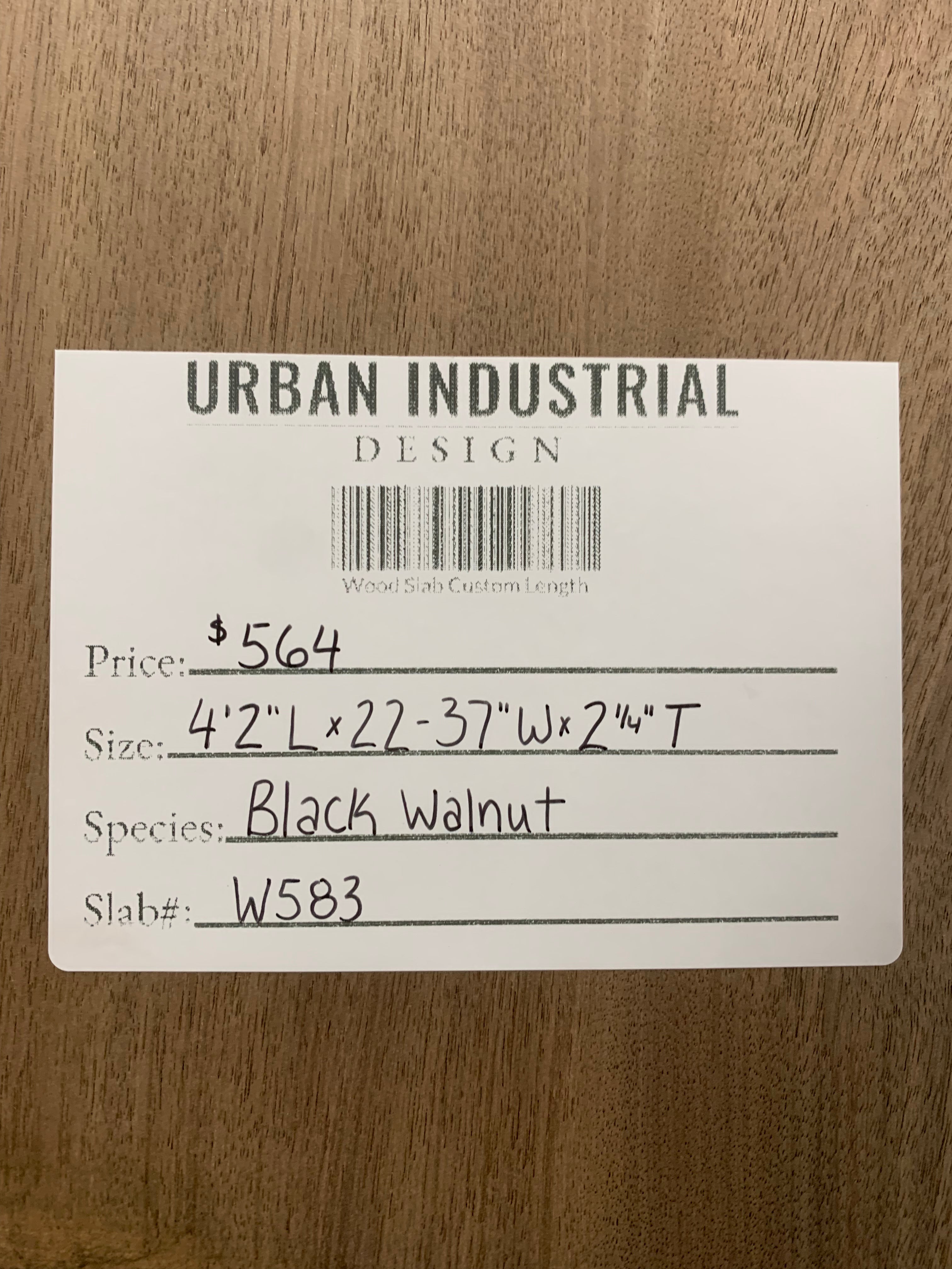 Black Walnut Slab | W583