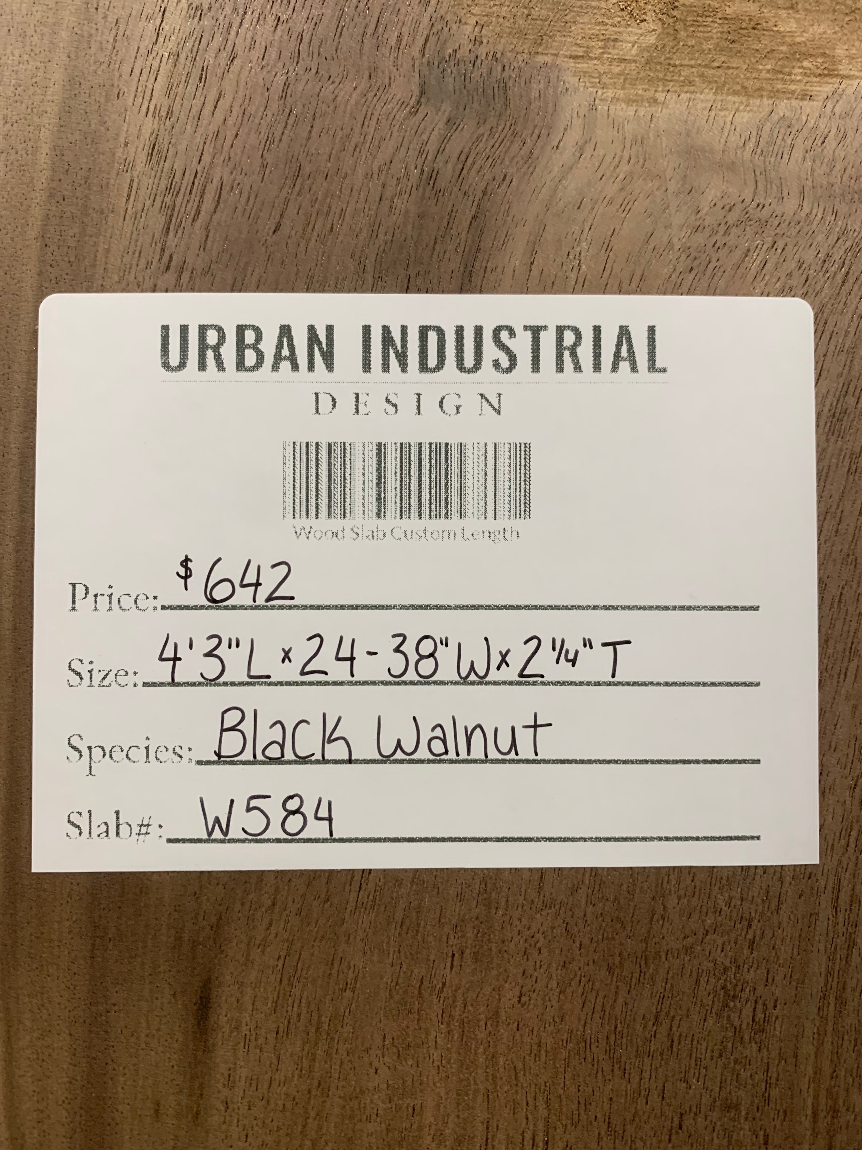 Black Walnut Slab | W584