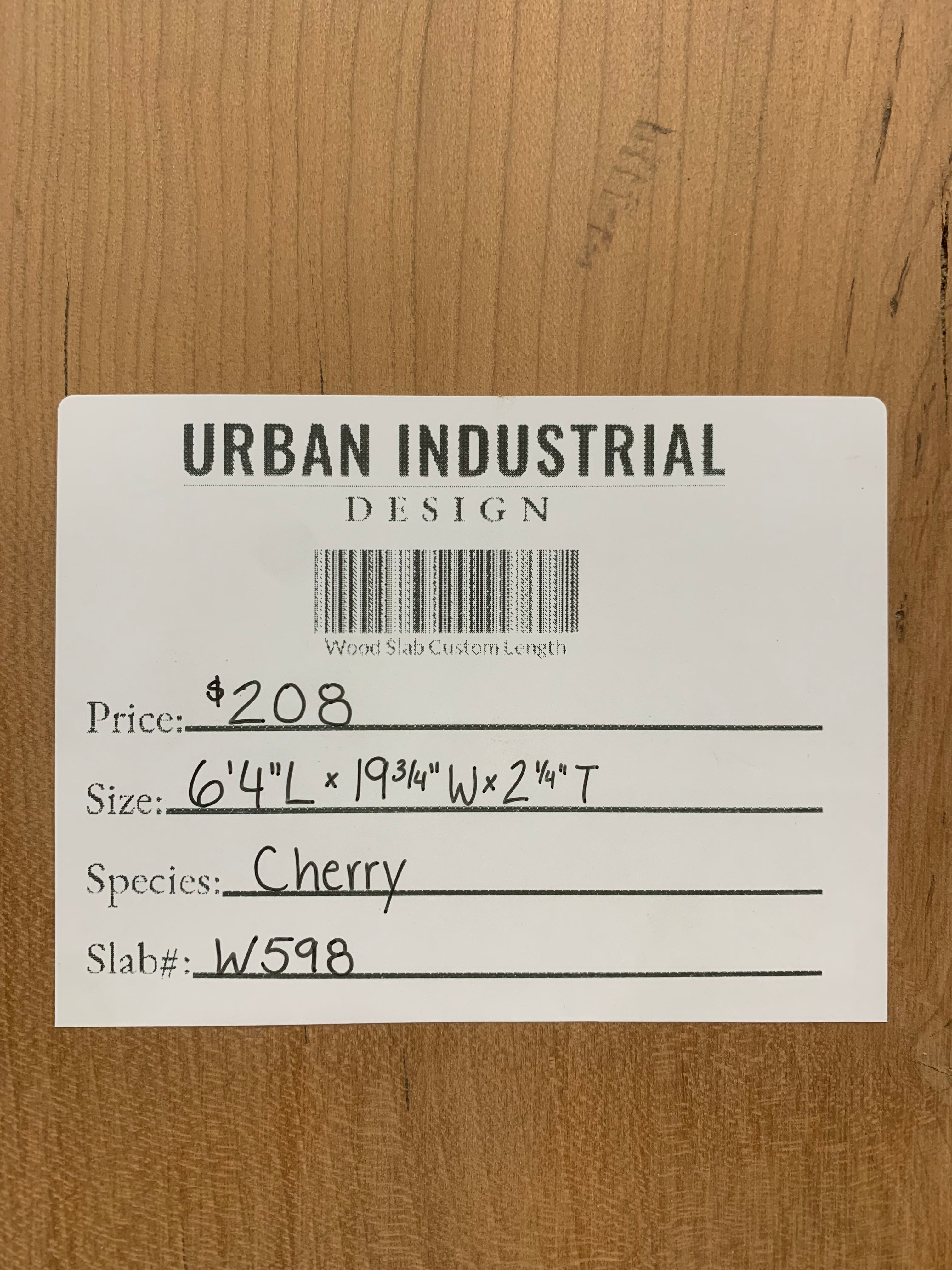 Cherry Slab | W598