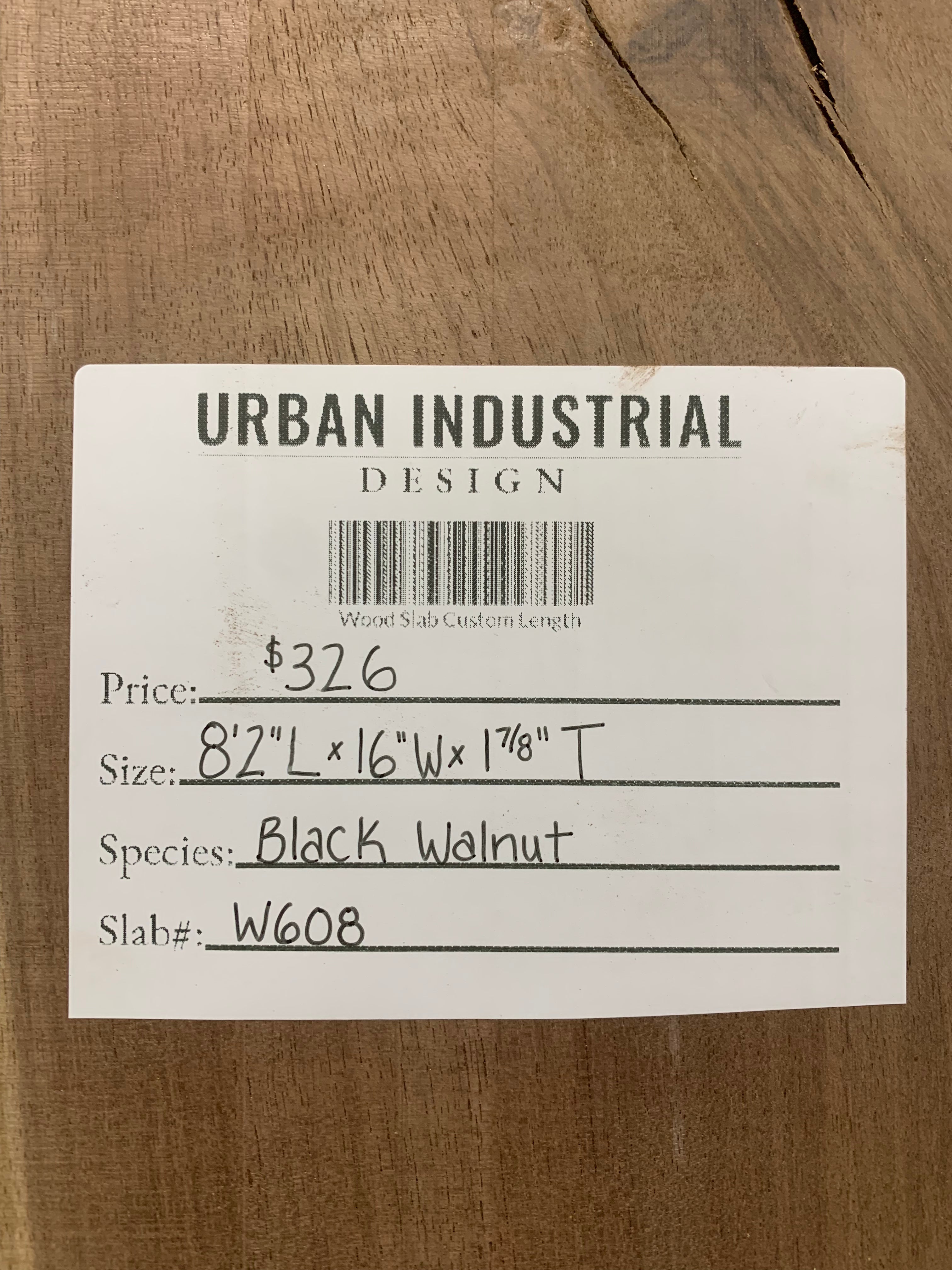 Black Walnut Slab | W608
