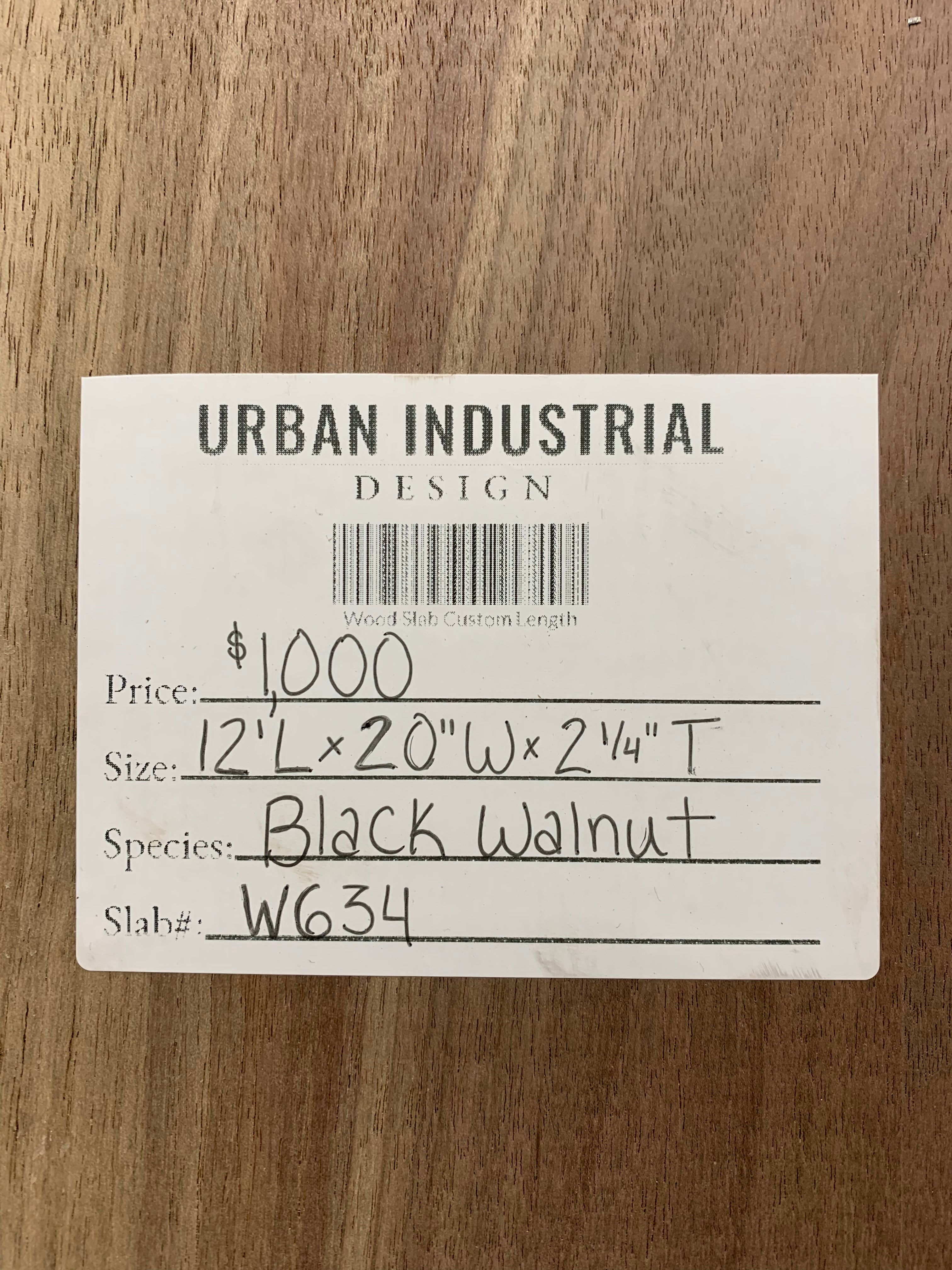 Black Walnut Slab | W634