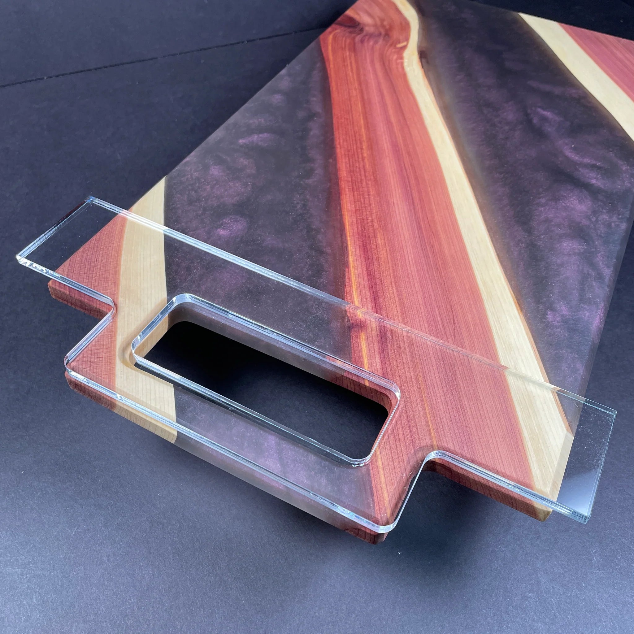 Modern Rectangle Charcuterie Board Handle Router Template