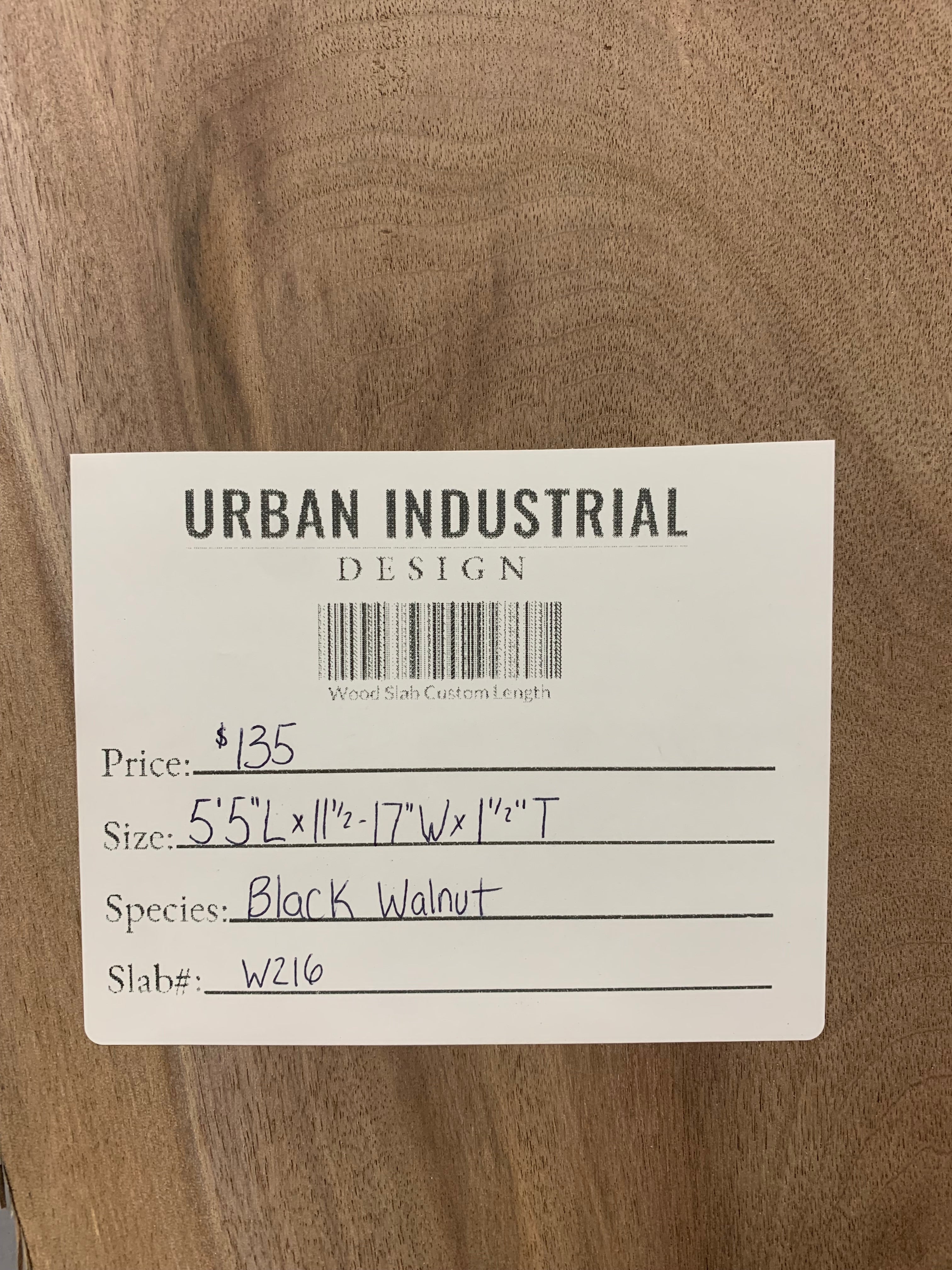 Black Walnut Slab | W216