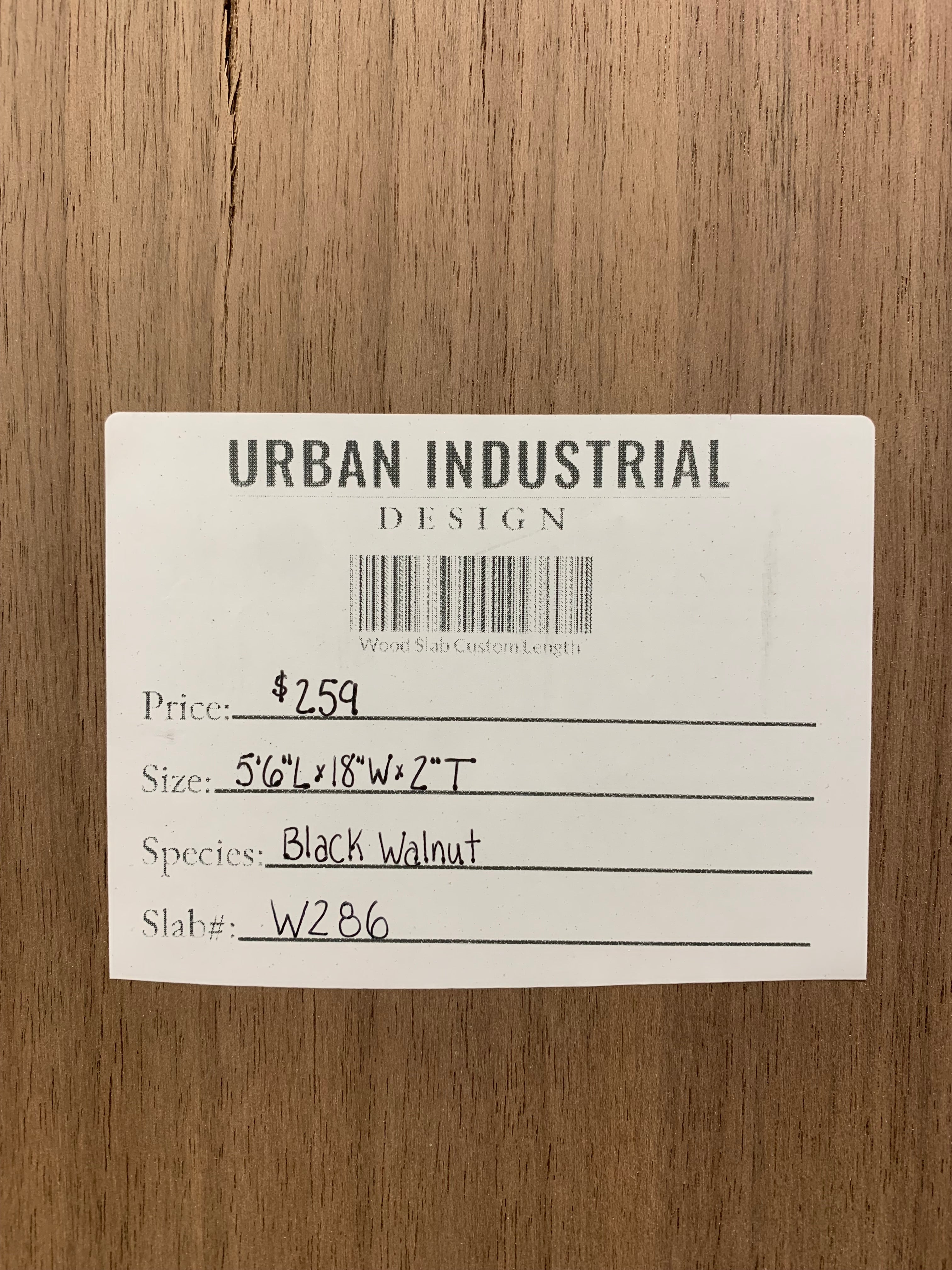 Black Walnut Slab | W286