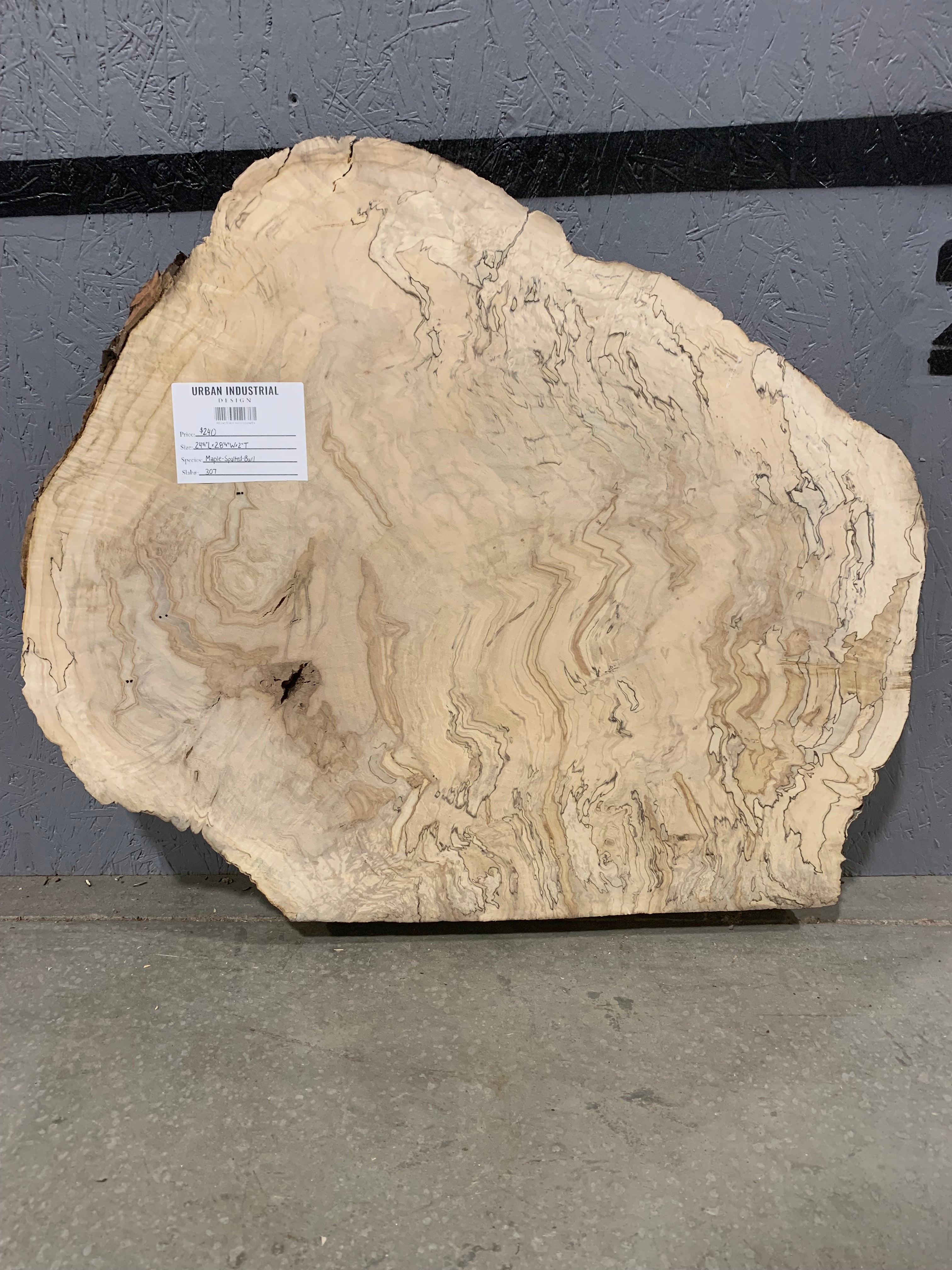 Spalted Maple Slab - Burl | W307