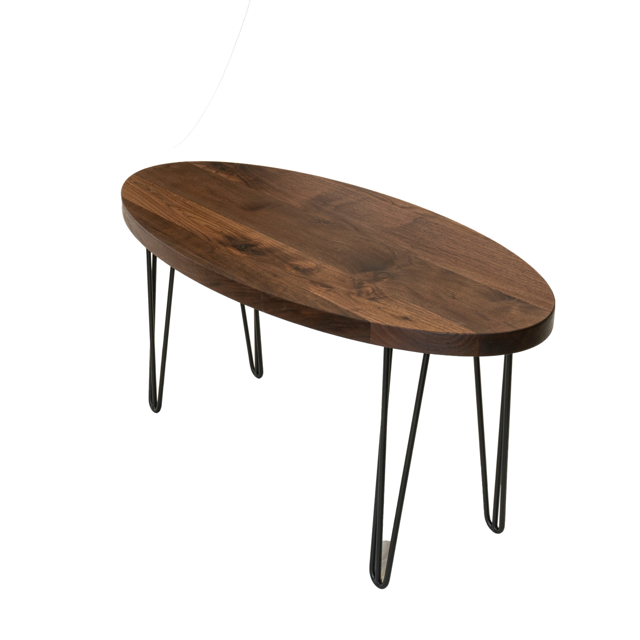 Oval coffee table for living room. Designed by Urban Industrial Design.
