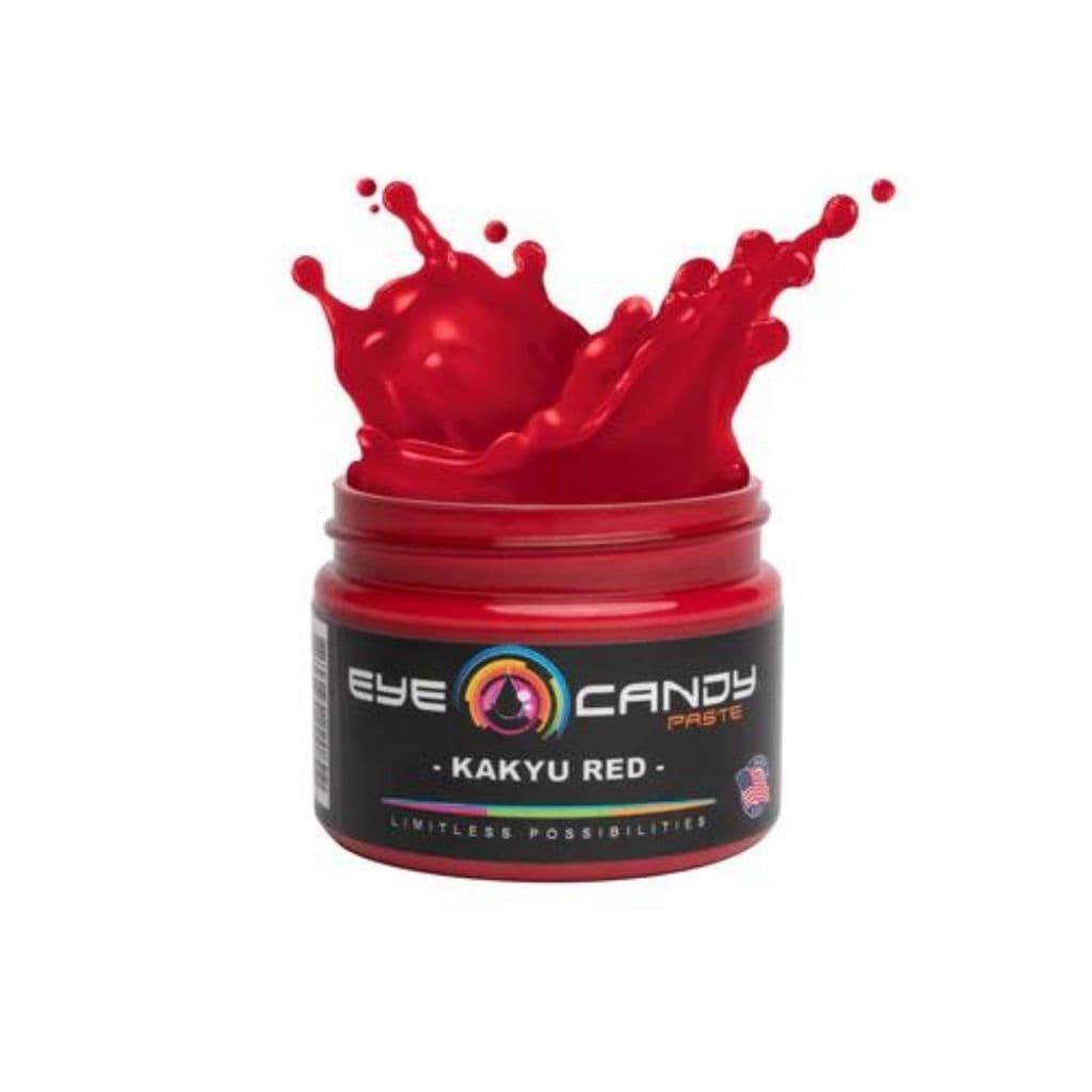 Eye Candy Pigments Paste in Kakyu Red. 