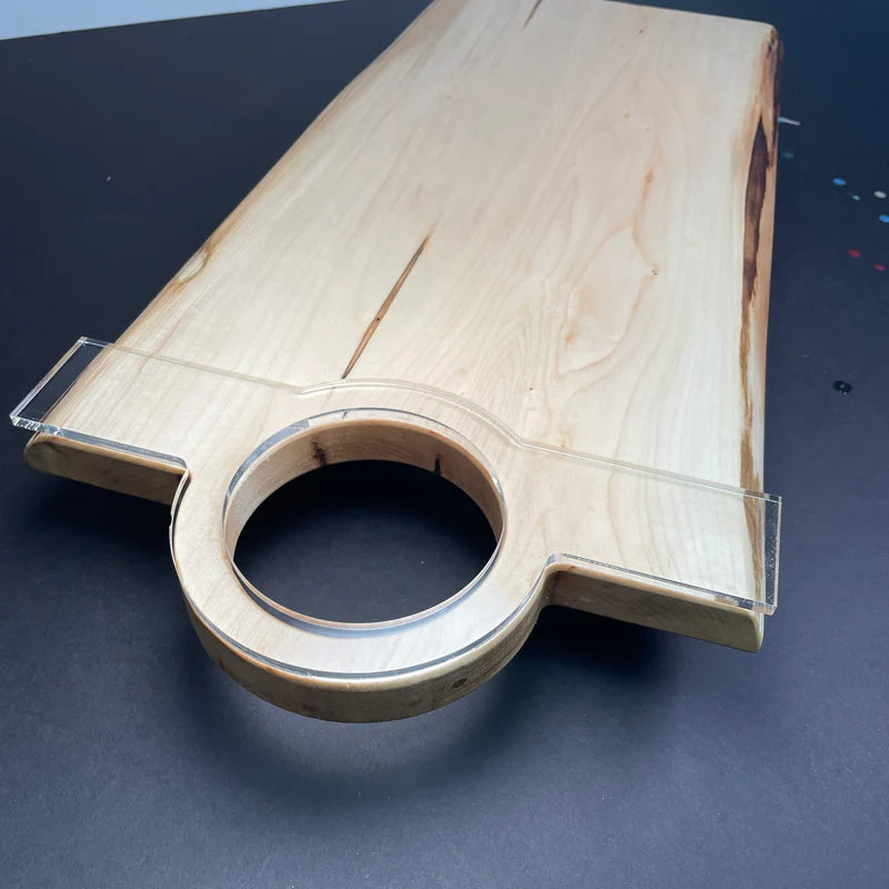 Modern Round Charcuterie Board Handle Router Template