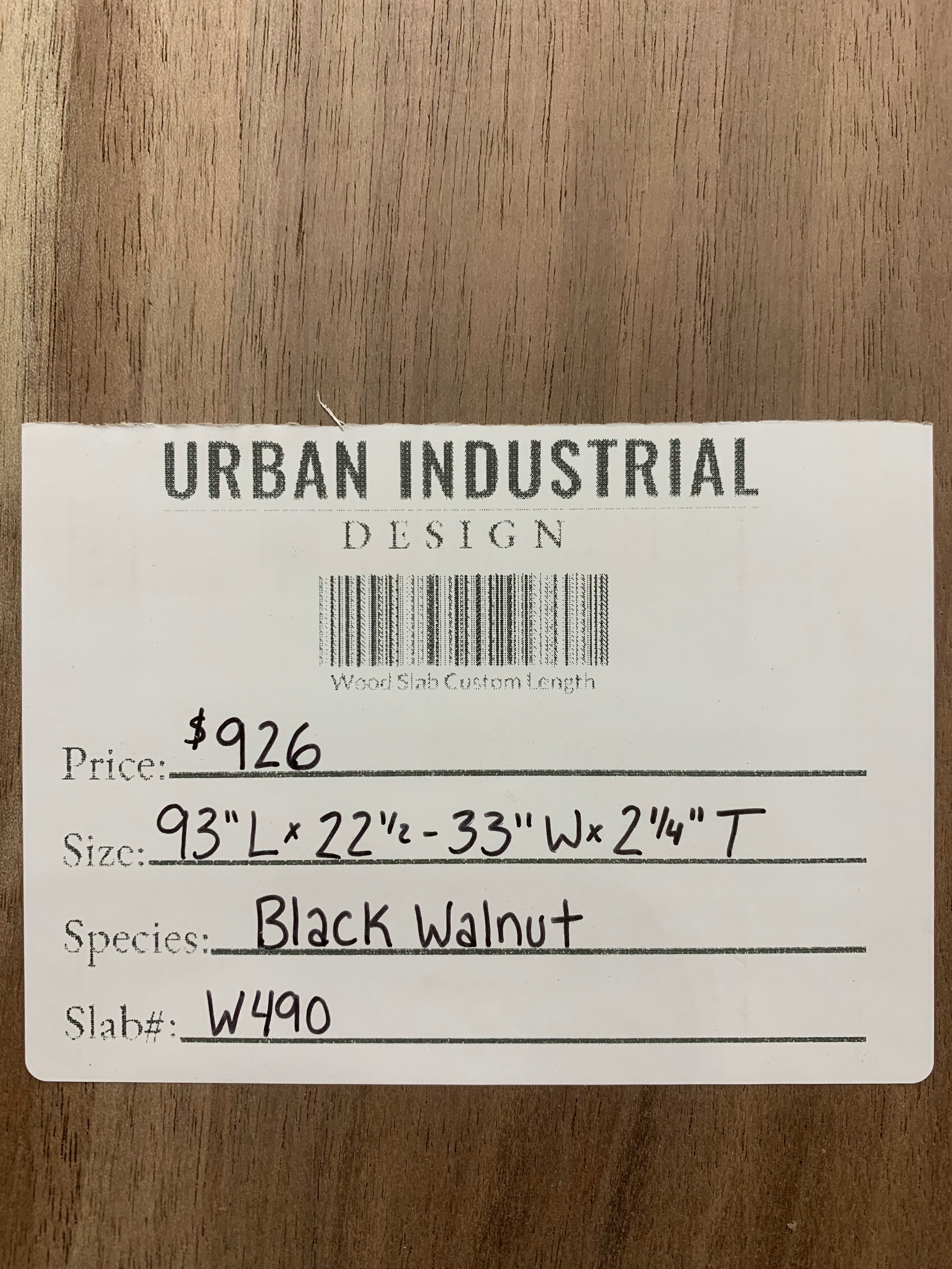 Black Walnut Slab | W490