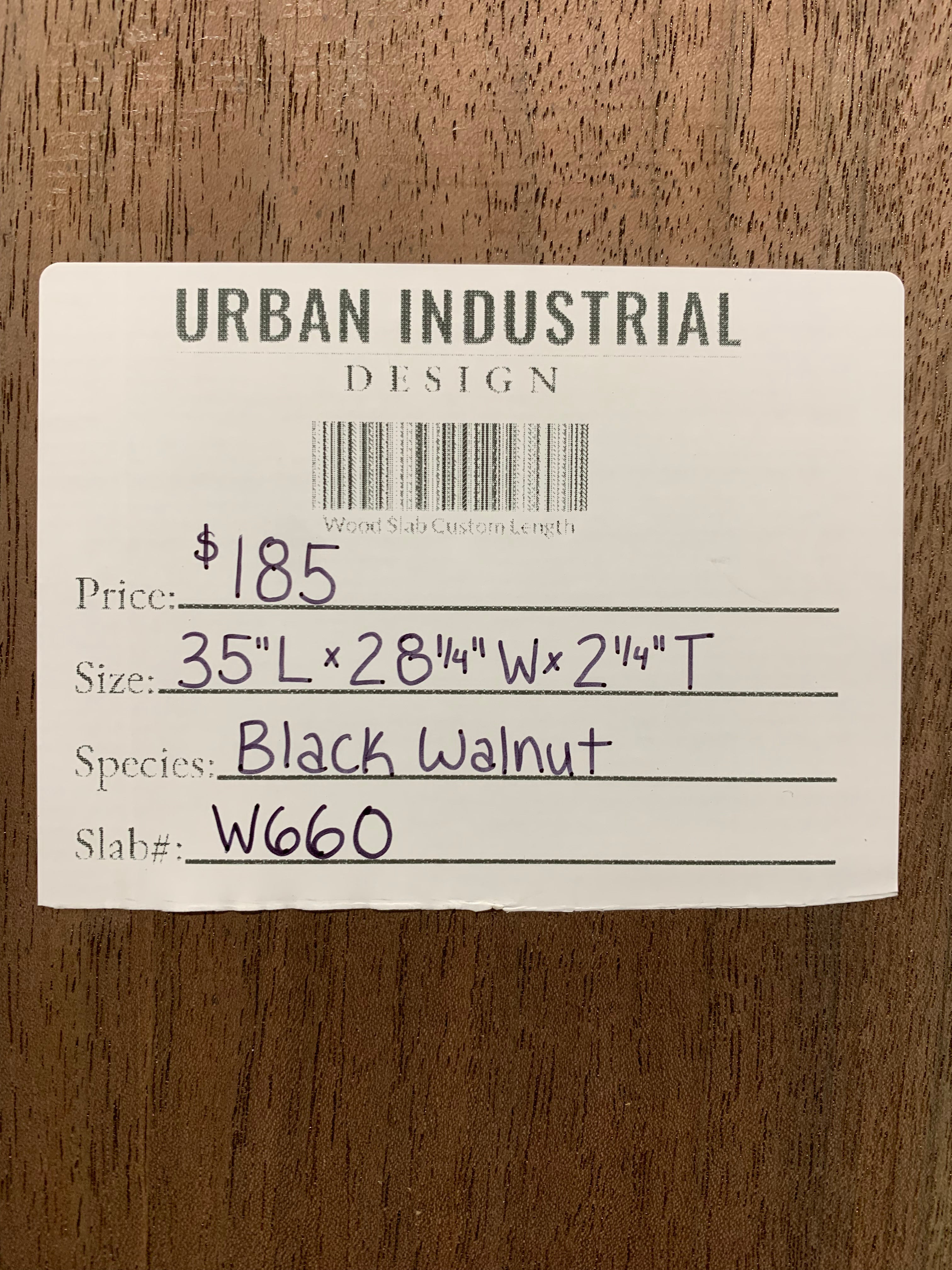 Black Walnut Slab | W660